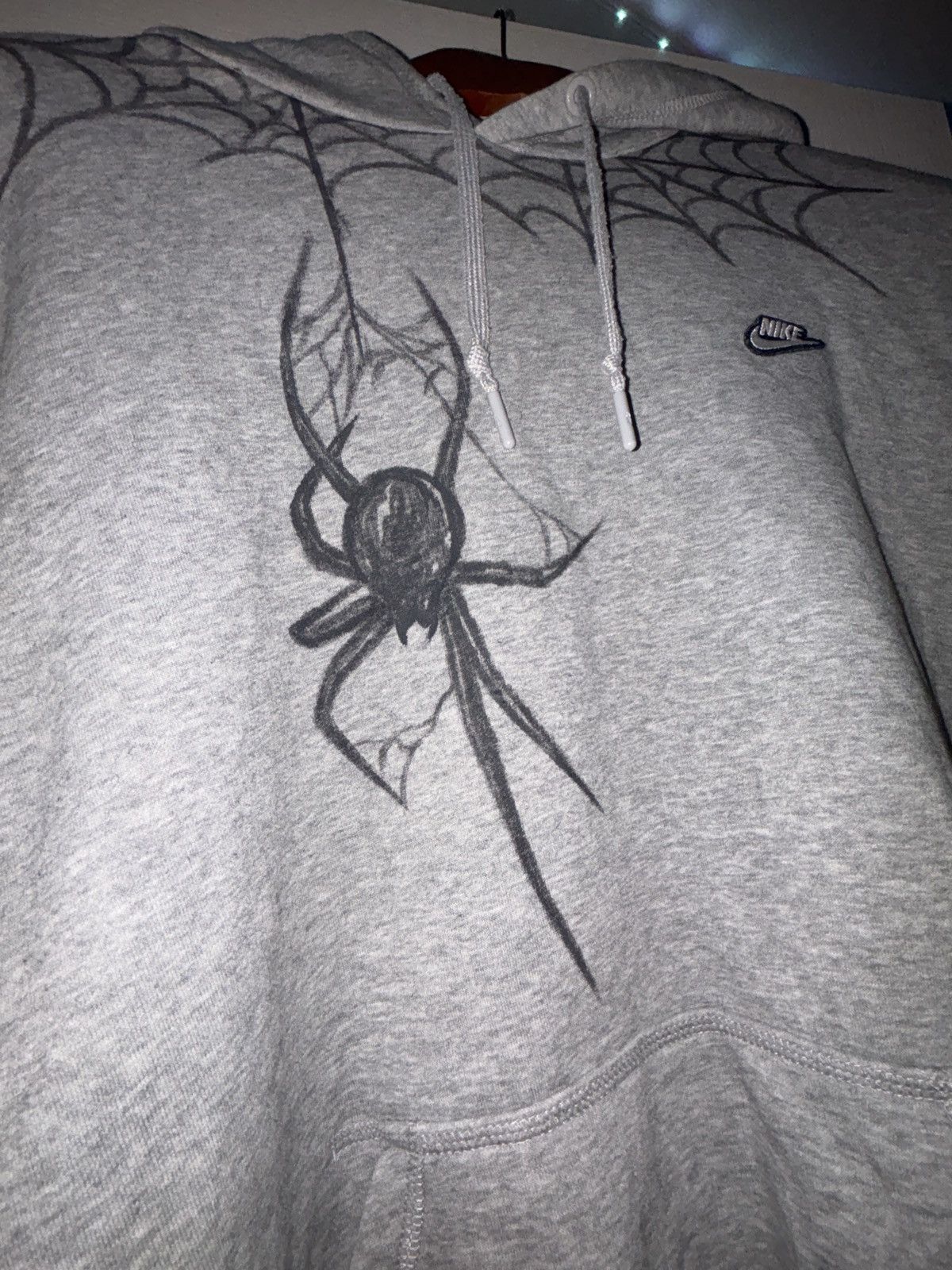 Nike × Vintage Nike Spider Custom Hoodie Size US XL / EU 56 / 4 - 4 Thumbnail
