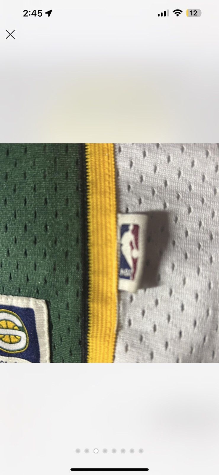 NBA SHAWN KEMP Seattle SUPERSONICS Sonics 2001-02 HWC Throwback Size US L / EU 52-54 / 3 - 5 Thumbnail