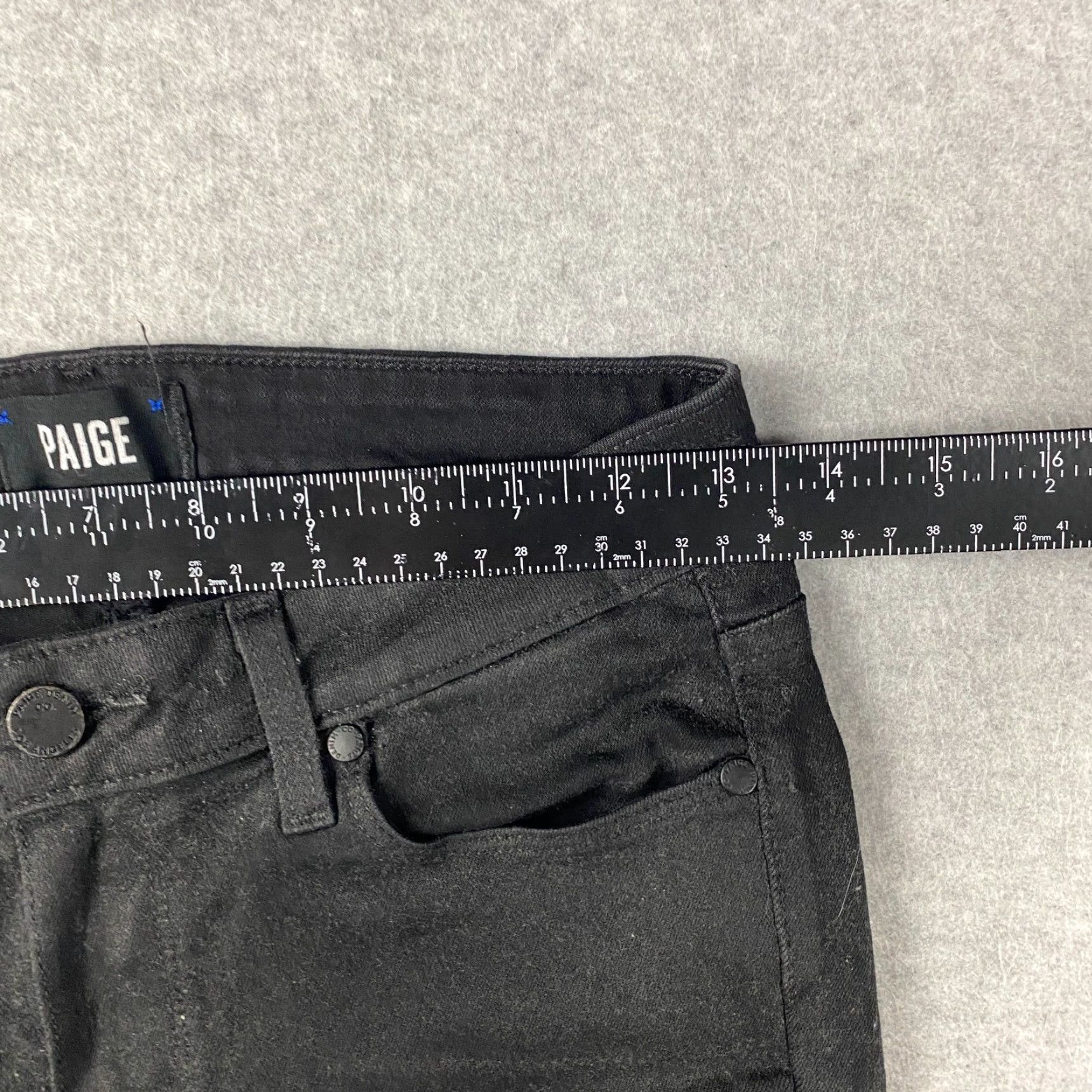 Paige Paige Verdugo Black Jeans Womens 27 Mid-Rise Ultra Skinny Denim Stretch Pant Size 27" / US 4 / IT 40 - 4 Thumbnail