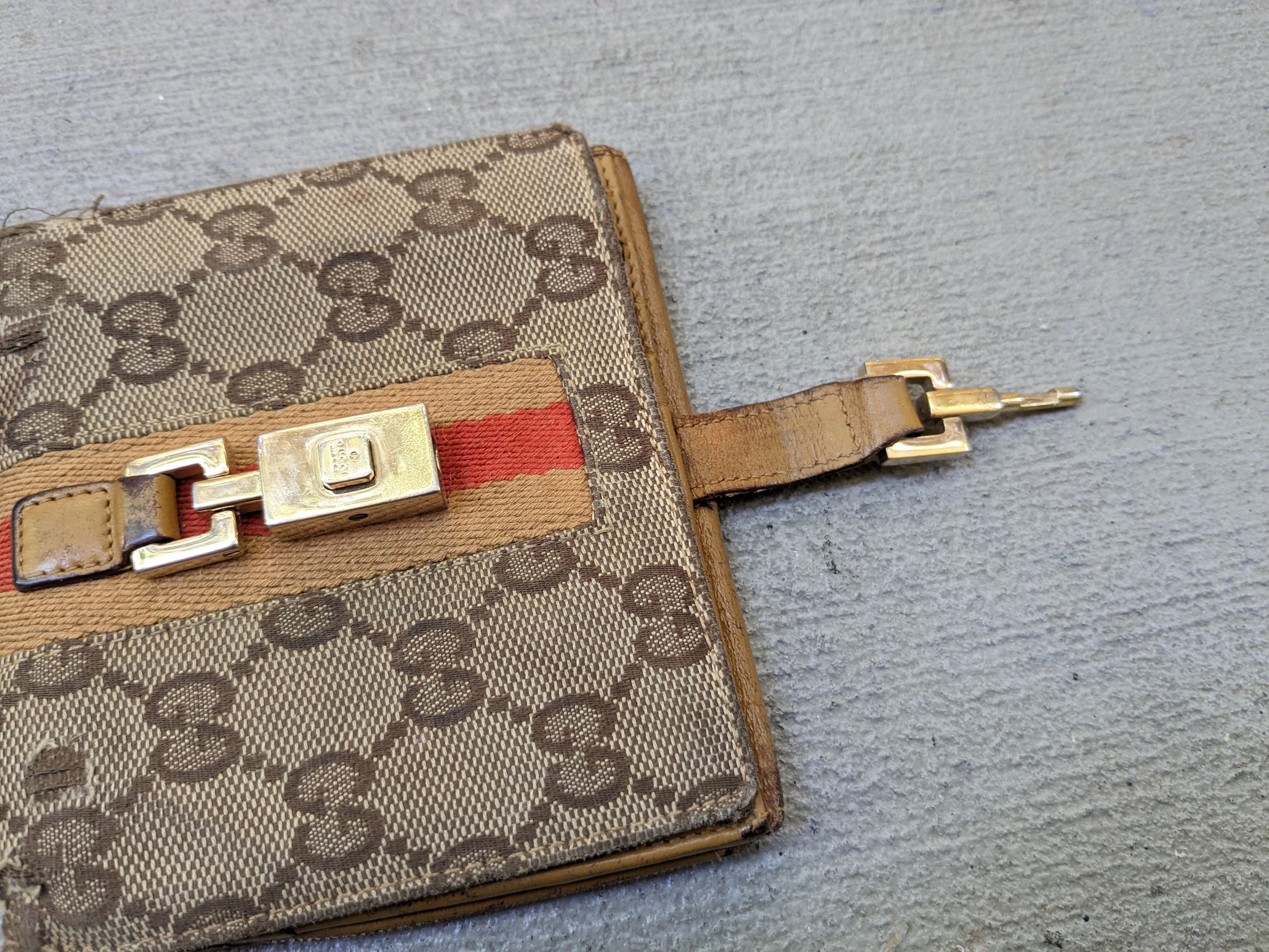 Gucci Gucci Wallet Monogram Canvas Logo Brown Bifold Size ONE SIZE - 10 Thumbnail
