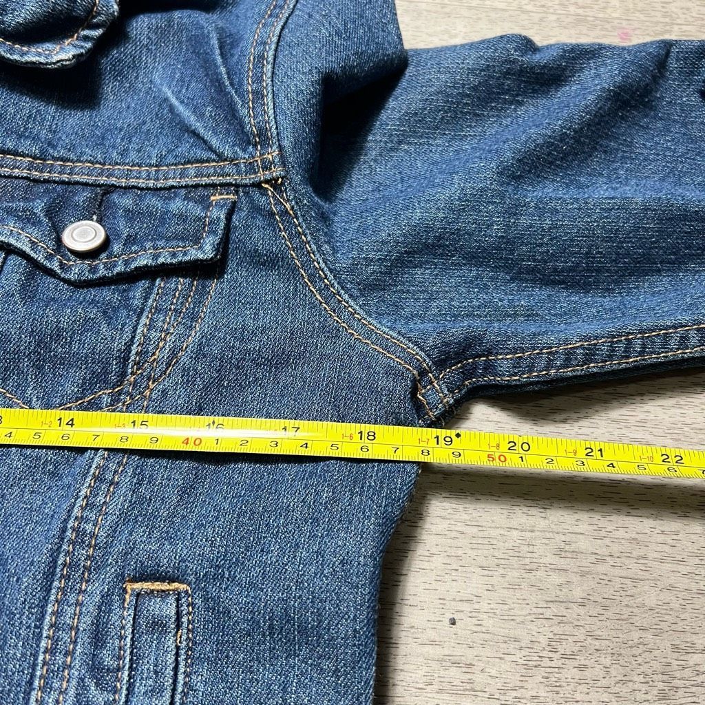 rue21 Rue21, Button Front Contrast Stitching Denim Jacket, Junior’ Size L / US 10 / IT 46 - 4 Thumbnail