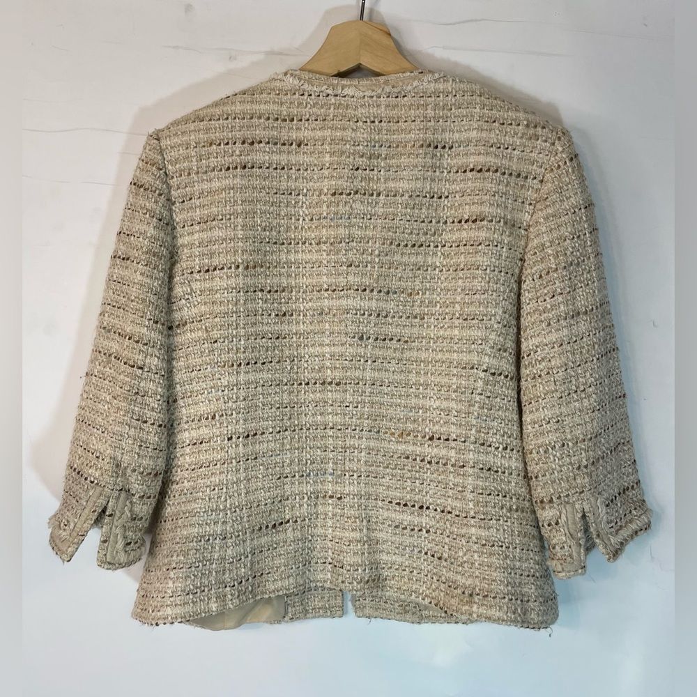 Anne Klein Anne Klein Tweed Open Front Suit Jacket Size 8 Size M / US 6-8 / IT 42-44 - 2 Thumbnail
