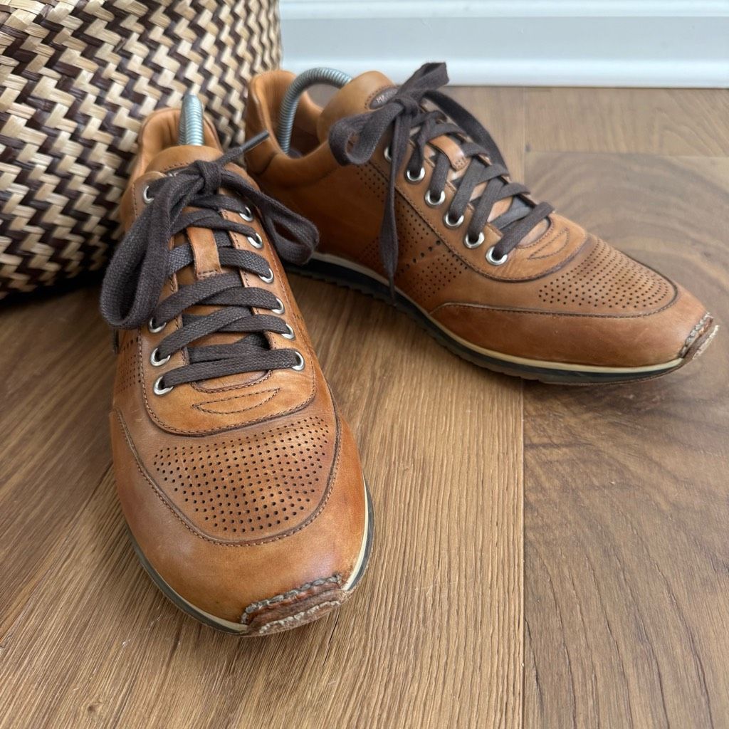 Magnanni Magnanni Lizandro Leather Athletic Trainer Cuero Tan Brown $ Size US 9 / EU 42 - 2 Thumbnail