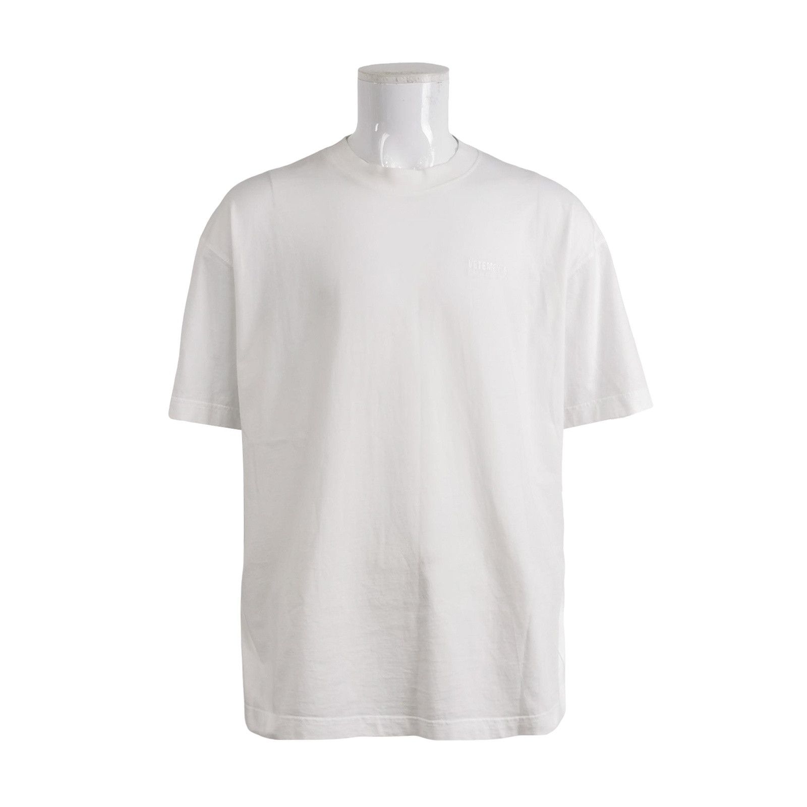 Vetements Vetements Logo Embroidery T-Shirt White XS Size US XS / EU 42 / 0 - 1 Thumbnail