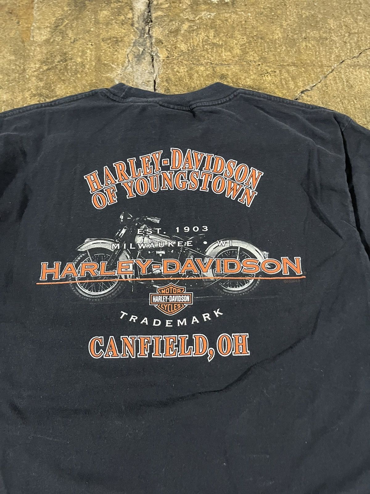 Harley Davidson × Vintage Crazy Vintage Harley Davidson Eagle Grunge Biker Tee Shirt Size US L / EU 52-54 / 3 - 7 Thumbnail