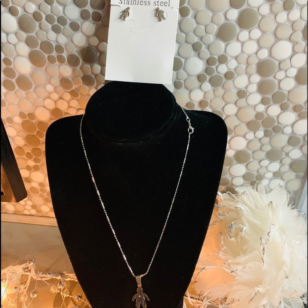 Other Stainless Steel Boy Necklace set Size ONE SIZE - 1 Thumbnail