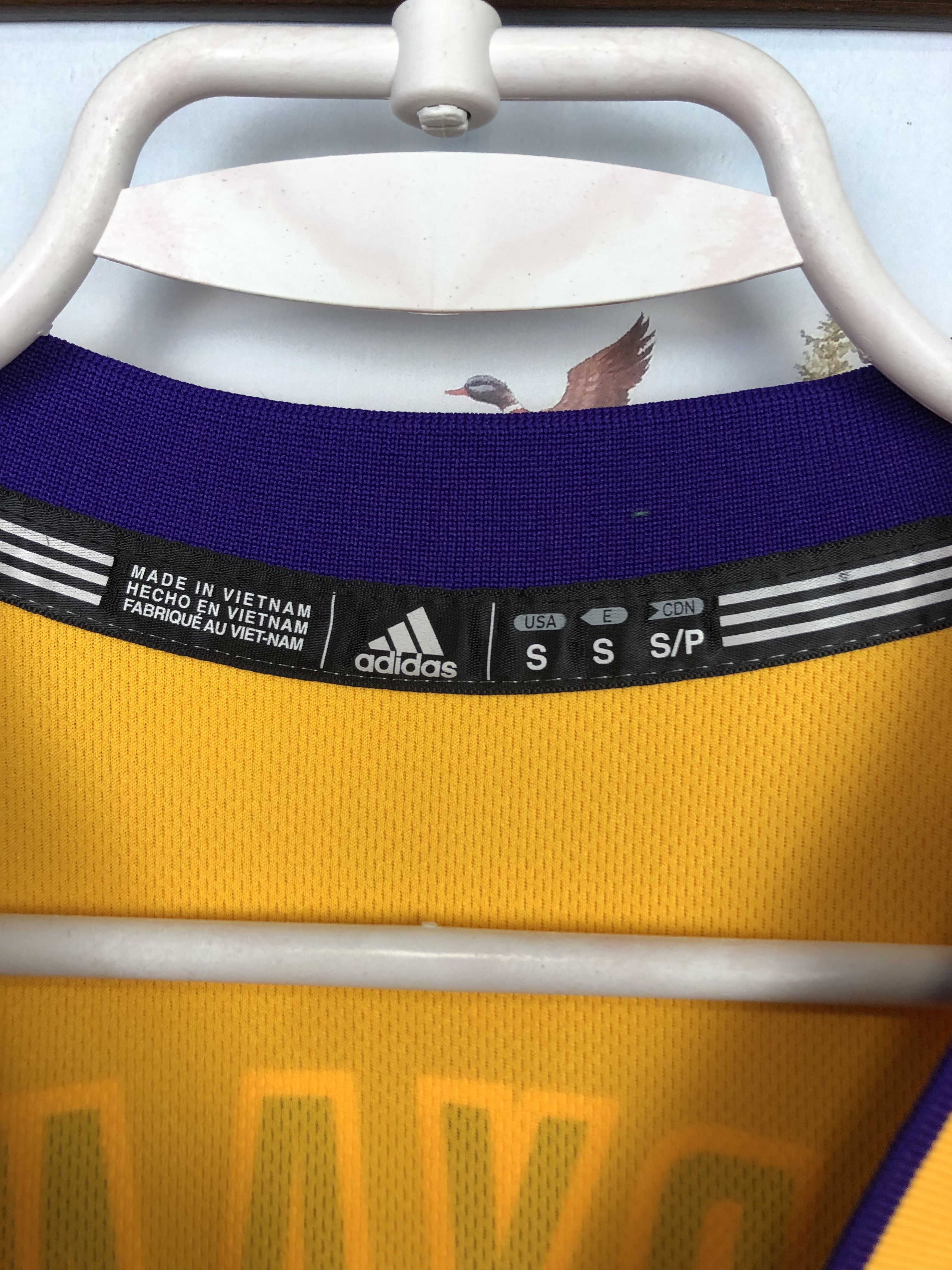 Adidas Adidas Los Angeles Lakers Bryant Yellow NBA Jersey Tee Size US S / EU 44-46 / 1 - 7 Thumbnail