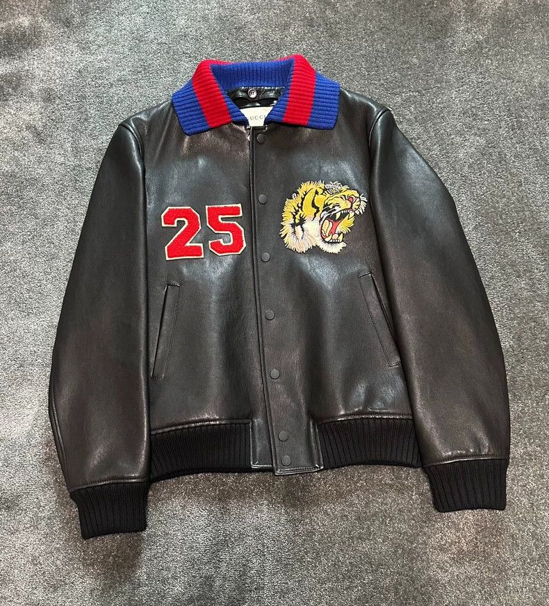 Gucci Gucci Tiger head embroidered sheepskin jacket Size US M / EU 48-50 / 2 - 1 Thumbnail