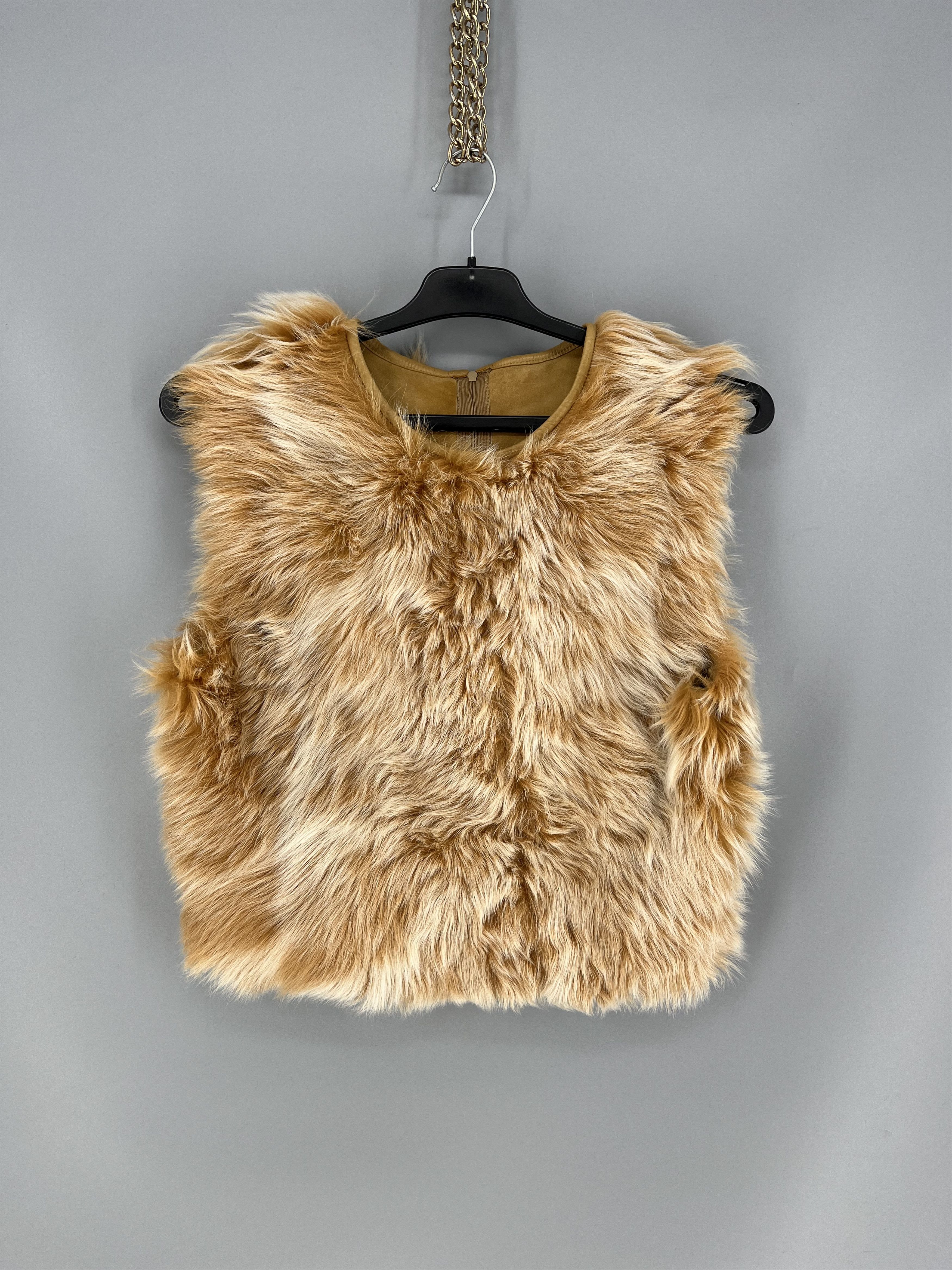 Vintage Vintage Genuine Fox Fur Vest Women’s S Hidden Back Zip Size S / US 4 / IT 40 - 1 Thumbnail