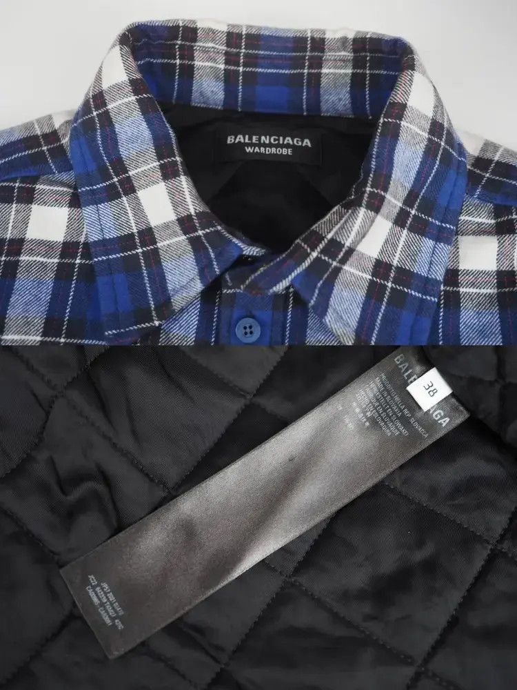 Other Sz FR38 Balenciaga 17AW Padded Flannel Shirt-2507 Size US L / EU 52-54 / 3 - 3 Thumbnail