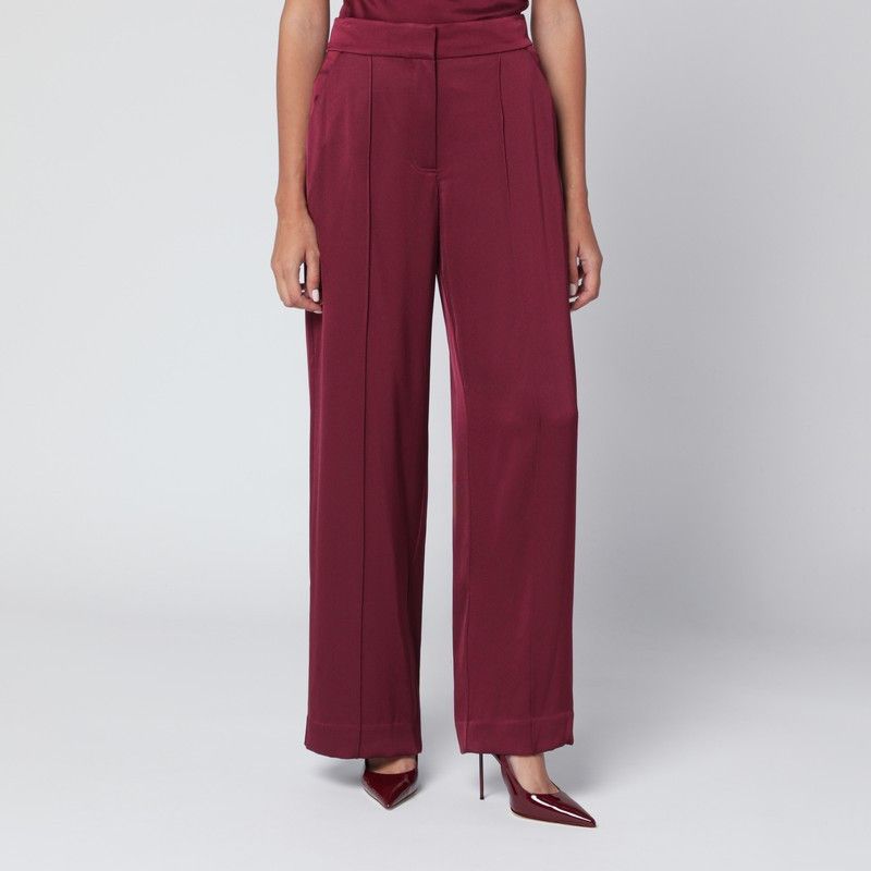 Simkhai Simkhai Kyra Trousers In Blueberry Satin Size 27" / US 4 / IT 40 - 1 Thumbnail