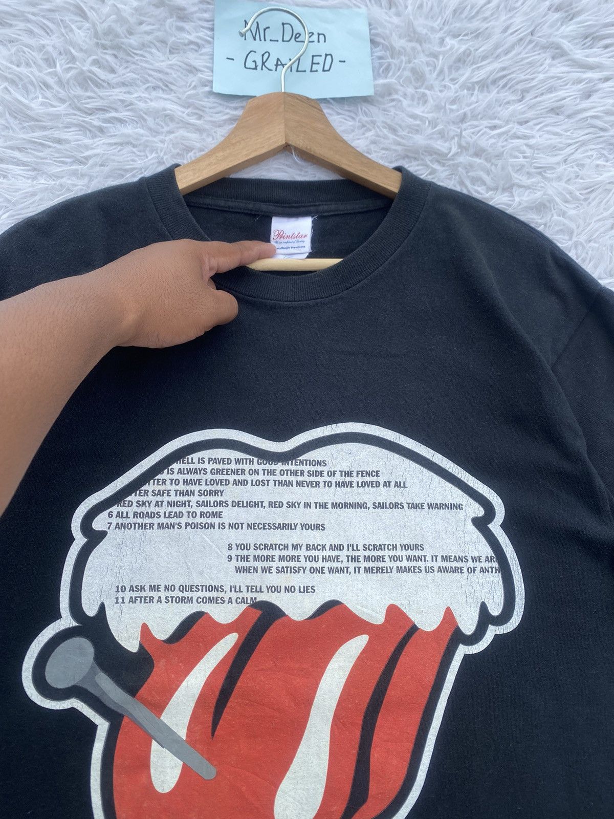 Japanese Brand Rare The Rolling Stones Japanese Brand Number Nine Tshirt Size US L / EU 52-54 / 3 - 6 Thumbnail