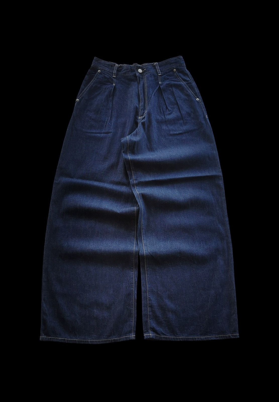 GU GU Baggy High Waist Jeans Size 32" / US 10 / IT 46 - 1 Thumbnail