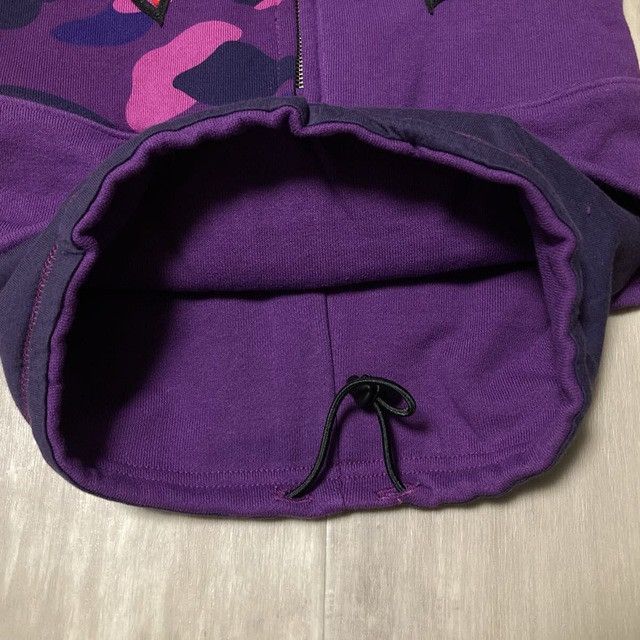 Bape BAPE SHARK HOODIE FACE MASK Neck Warmer Purple Camo APE Size ONE SIZE - 5 Thumbnail