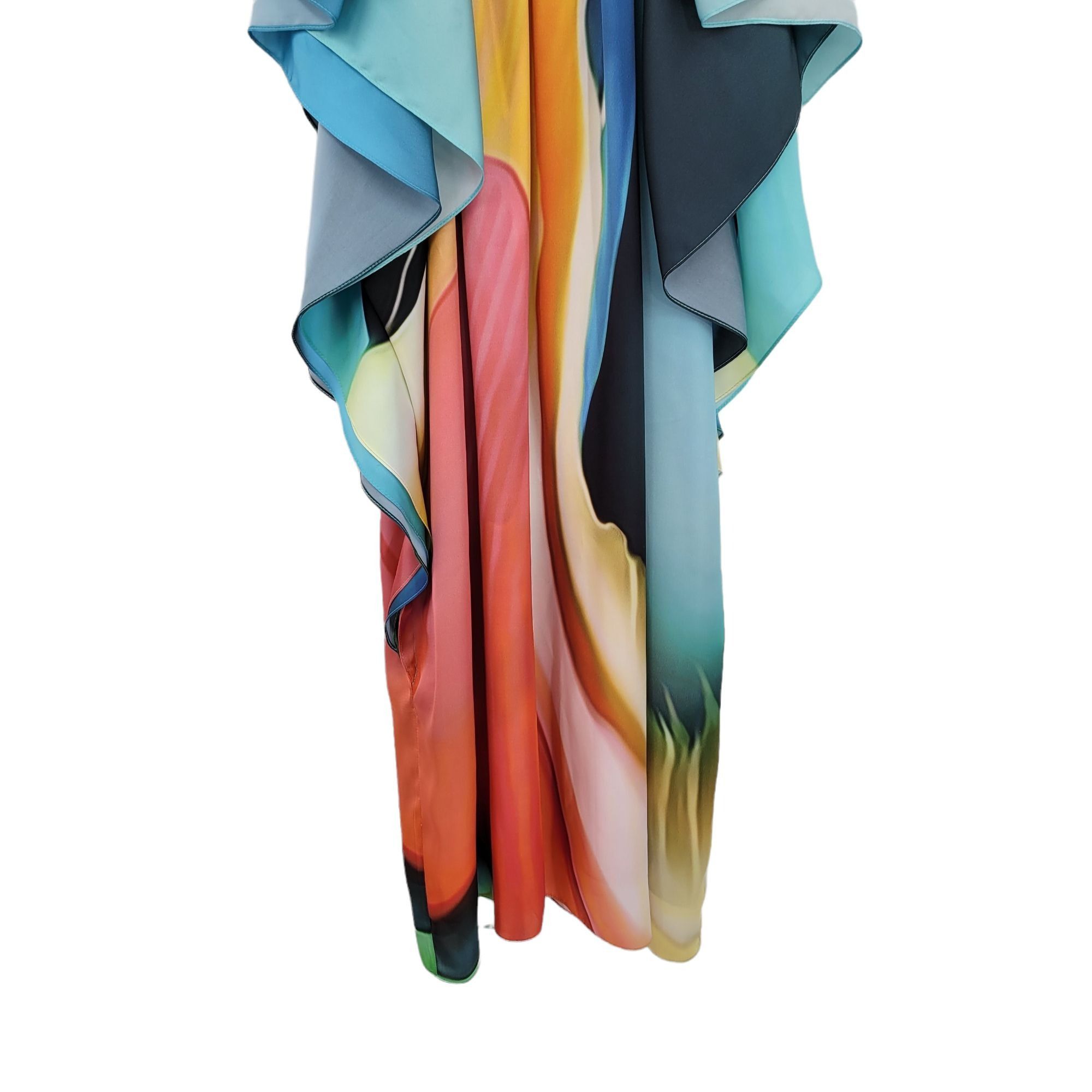 Mary Katrantzou Designer Artsy Rainbow Mini Dress Sz 10 Whimsical Fairy Flut Size L / US 10 / IT 46 - 8 Thumbnail