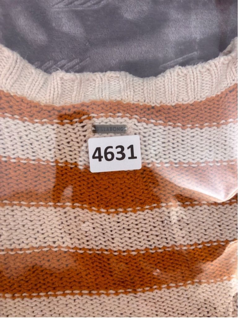 Billabong Women's Billabong Striped Sweater Size S Orange Beige Size XS / US 0-2 / IT 36-38 - 12 Thumbnail