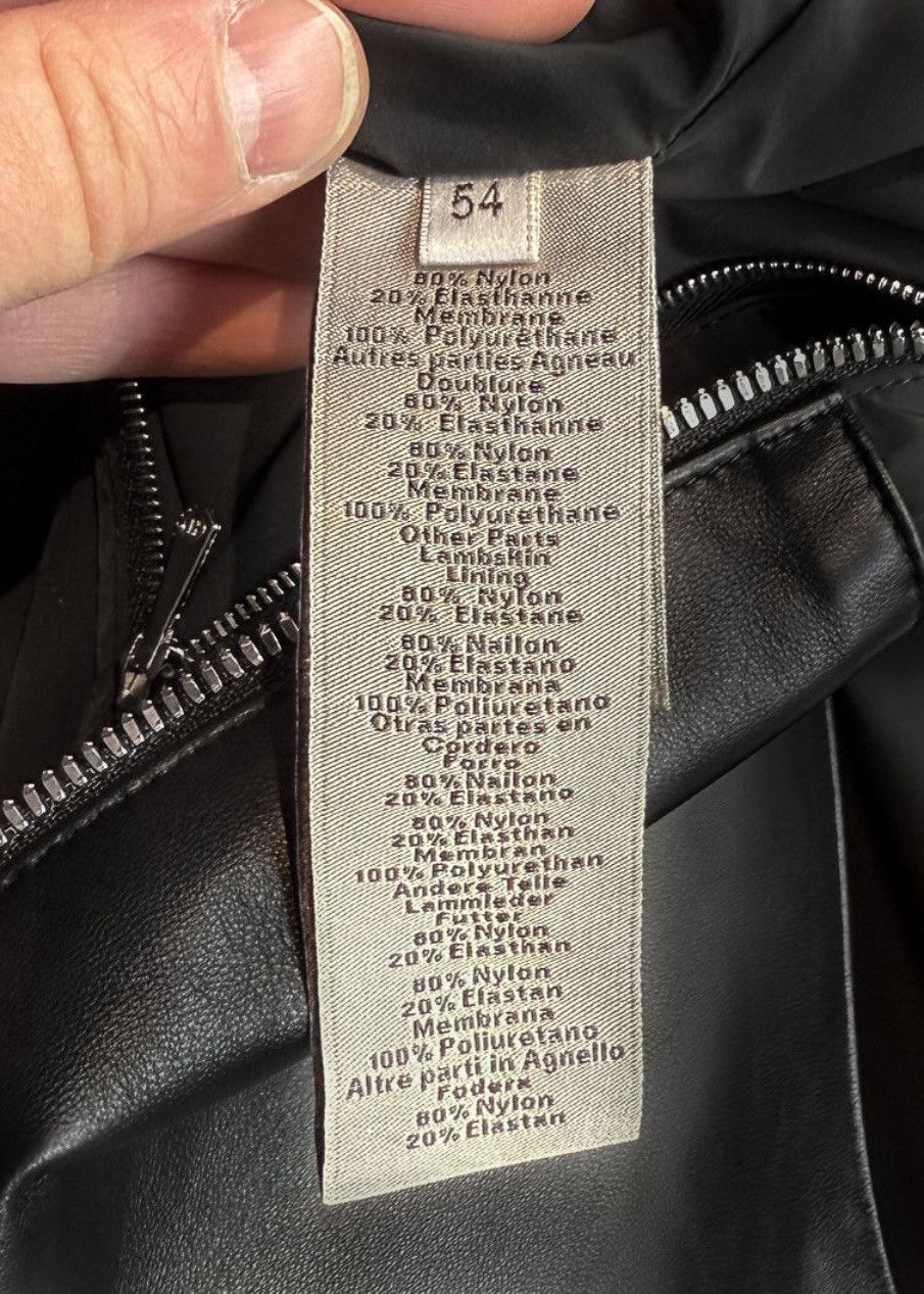 Hermes Hermès Black Leather Detailed Rib-Trim Jacket - 54 IT Size US L / EU 52-54 / 3 - 10 Thumbnail