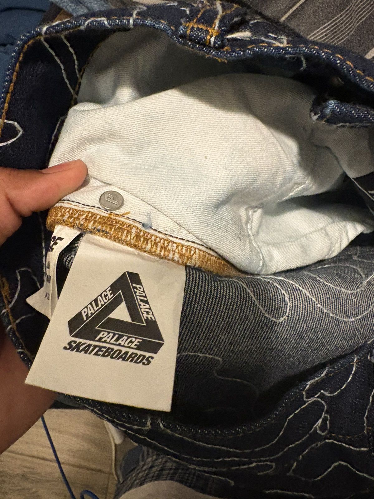 Palace p45 splat denim jeans
