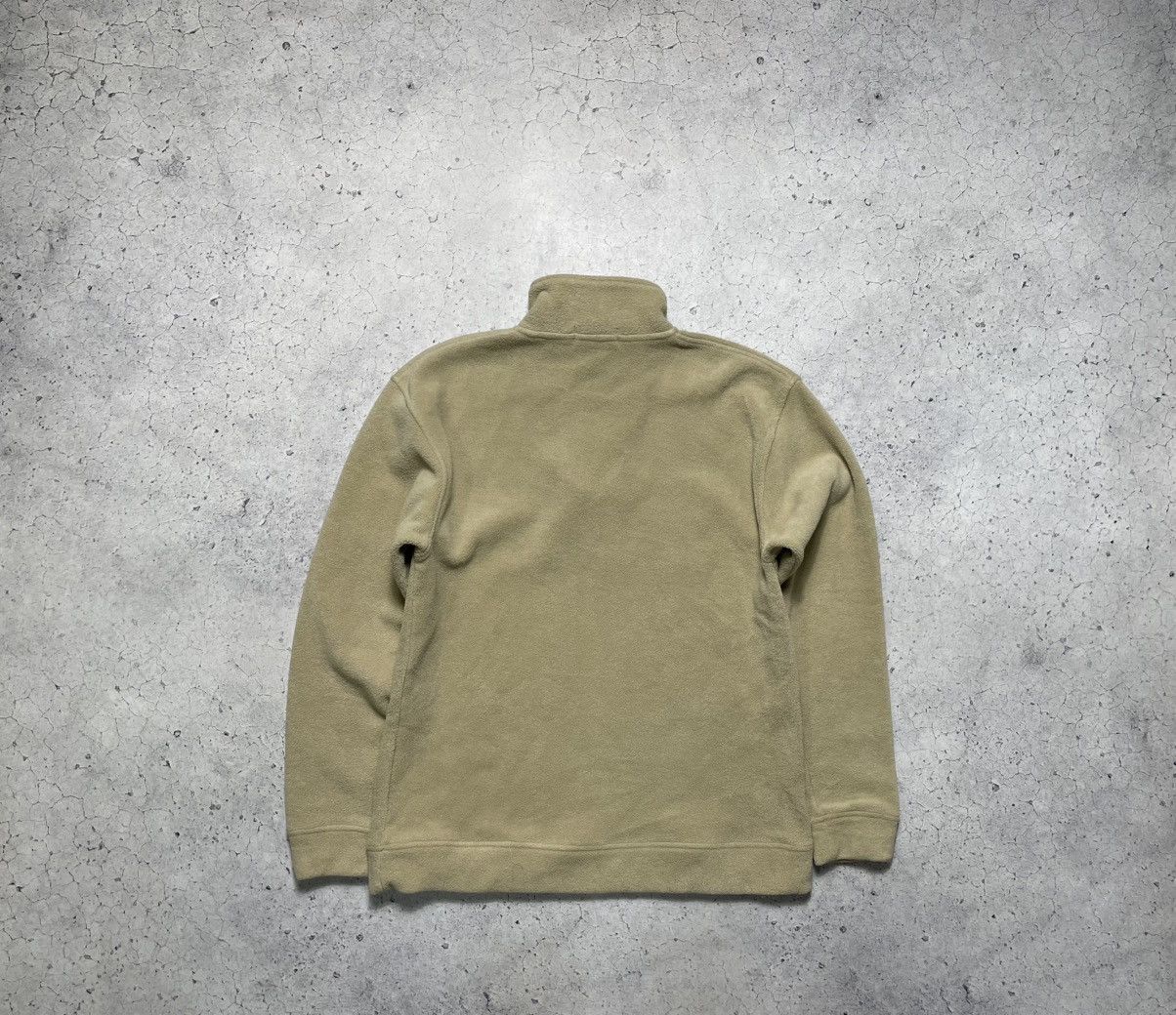 Yves Saint Laurent Fleece Sweatshirt 1/4 Zip Big Logo YSL