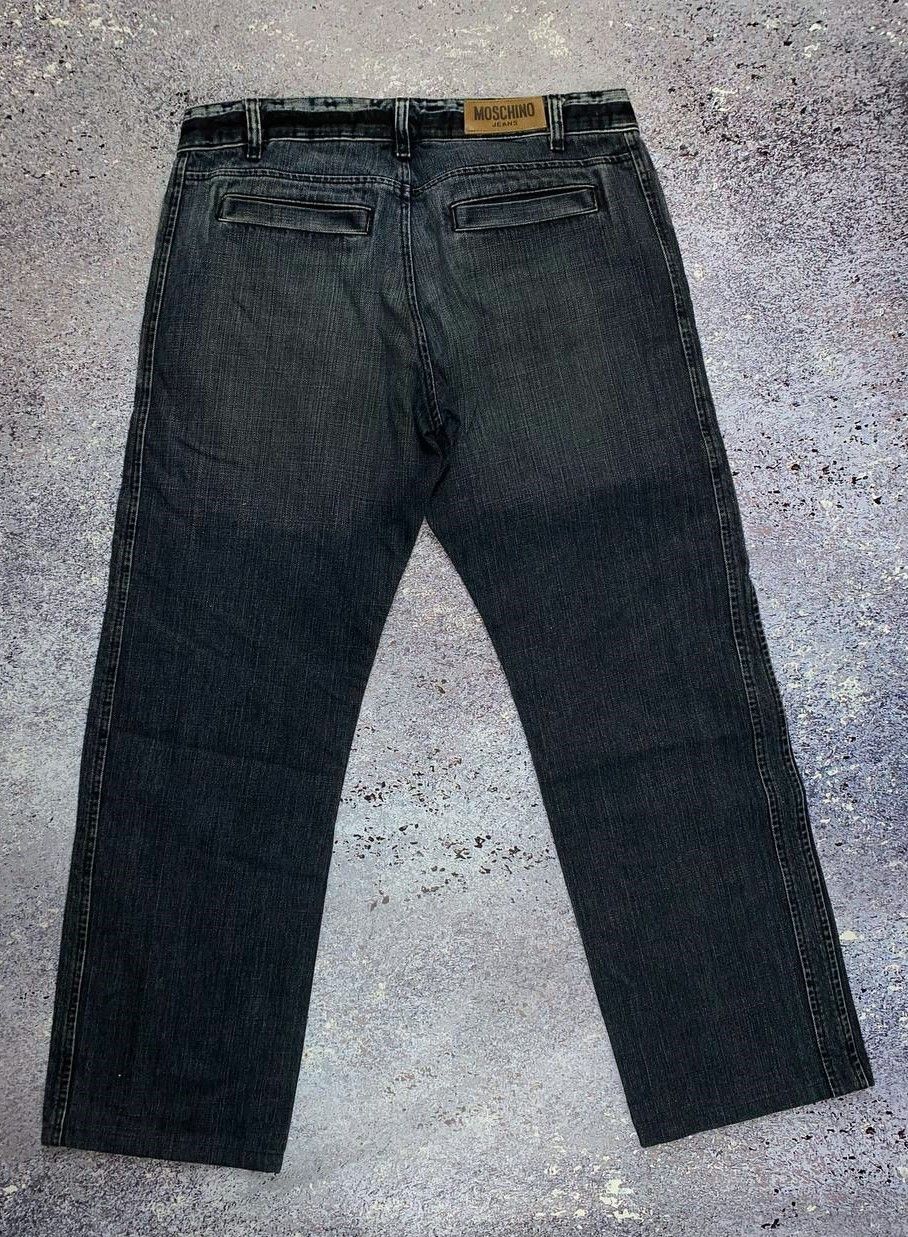 Japanese Brand Vintage Moschino Peace Love Flared Denim Jeans Pants Pants Size US 34 / EU 50 - 3 Thumbnail