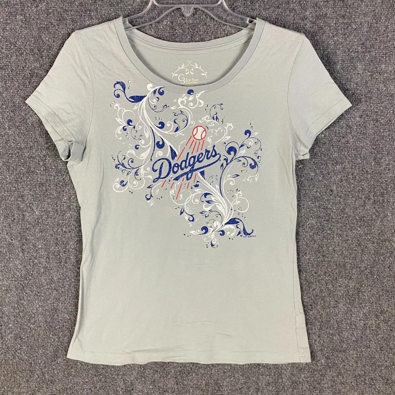 Other LA Dodgers Blouse Women's Medium Short Sleeve Casual M Size M / US 6-8 / IT 42-44 - 1 Thumbnail