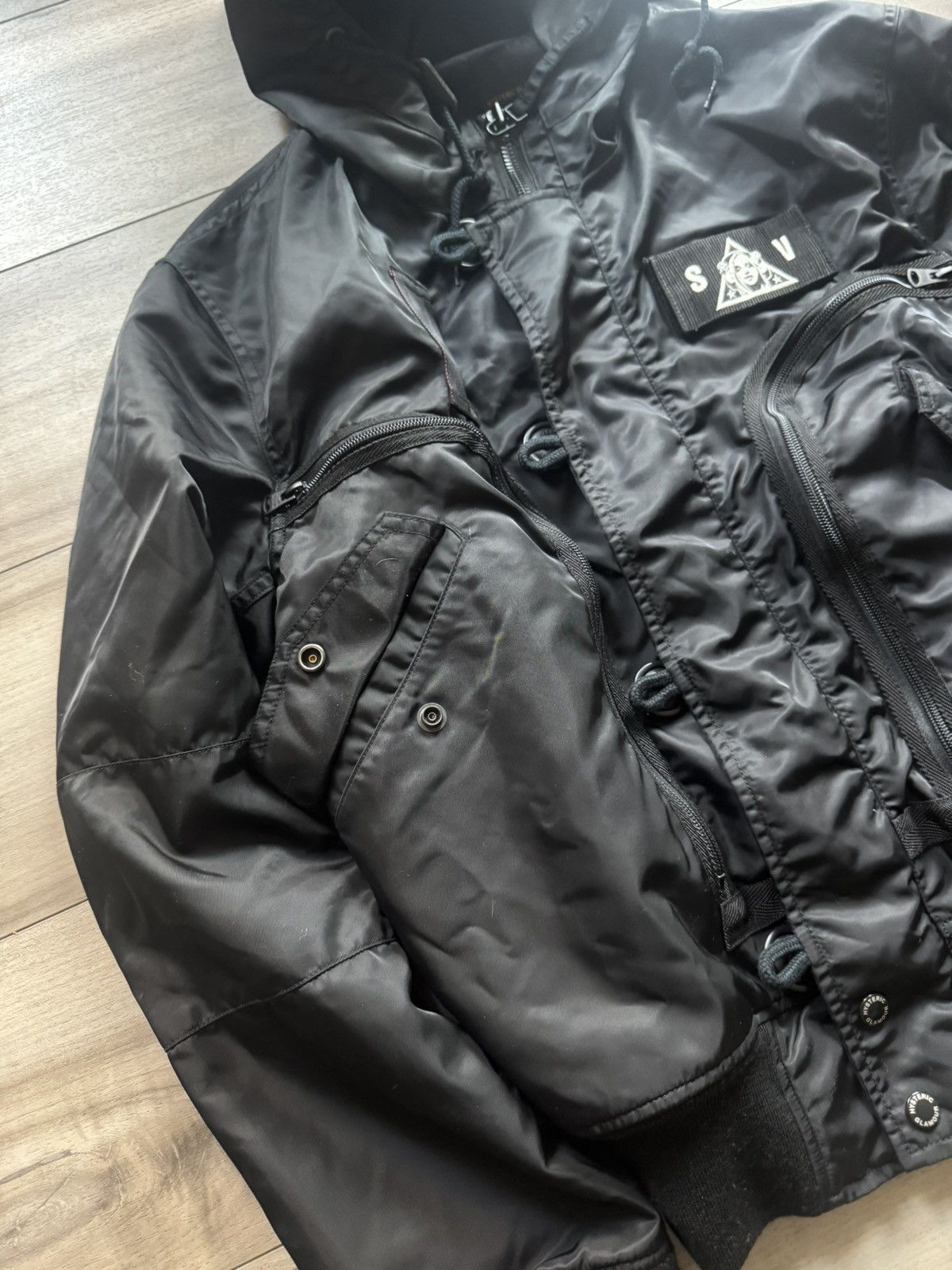 Hysteric Glamour Hysteric Glamour Multi Zip Tactical Hooded Bomber Jacket Size US L / EU 52-54 / 3 - 3 Thumbnail