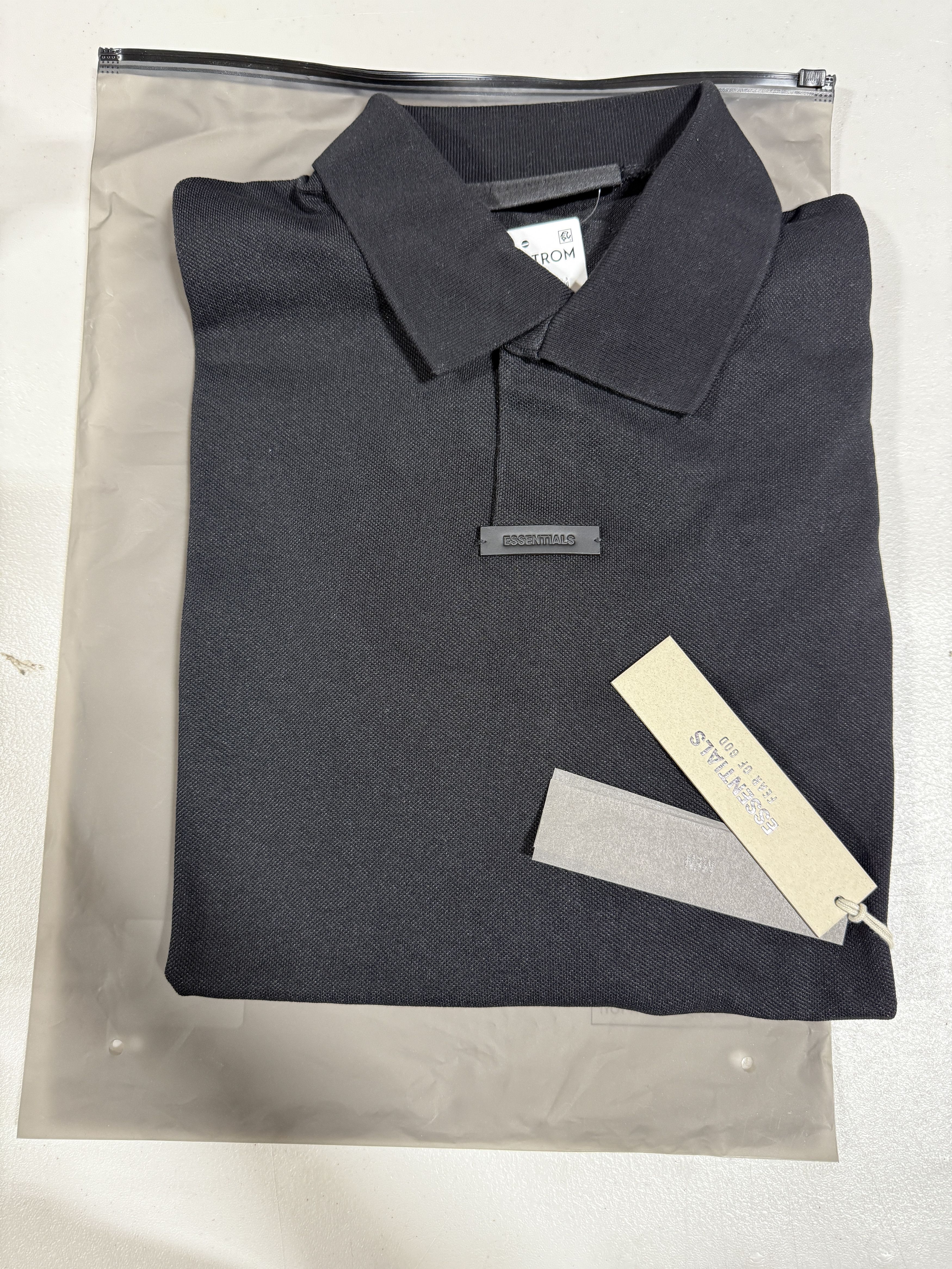 Essentials × Fear of God Fear of God Essentials Pique Polo Black Size XS Size US XS / EU 42 / 0 - 4 Thumbnail