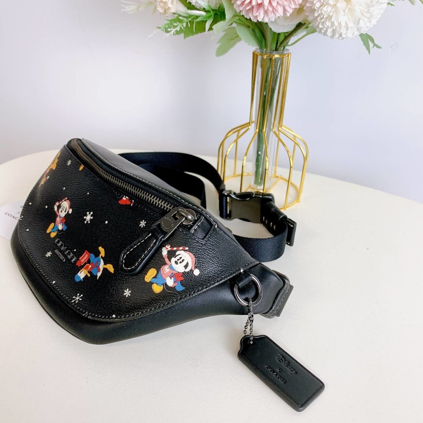 Coach Coach CL964 Disney X Coach Warren Mini Belt Bag IN Black Size ONE SIZE - 5 Thumbnail