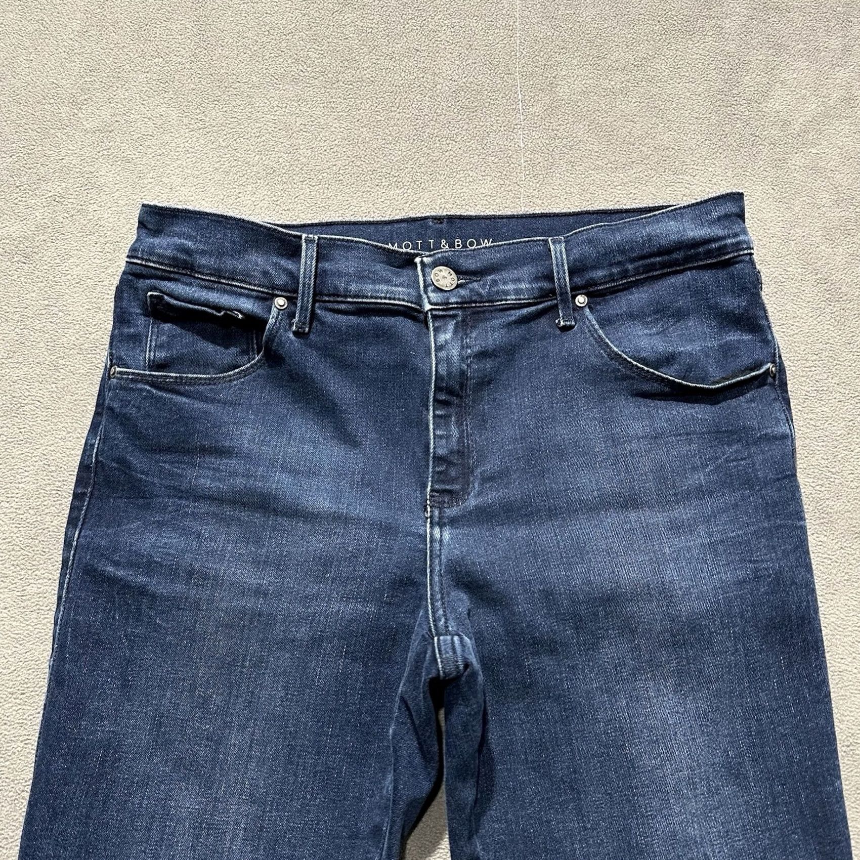 Mott & Bow Mott & Bow Jeans Men Slim 31x29 Blue Denim Mid Rise Skinny Fit Stretch GUC Size US 31 - 3 Thumbnail