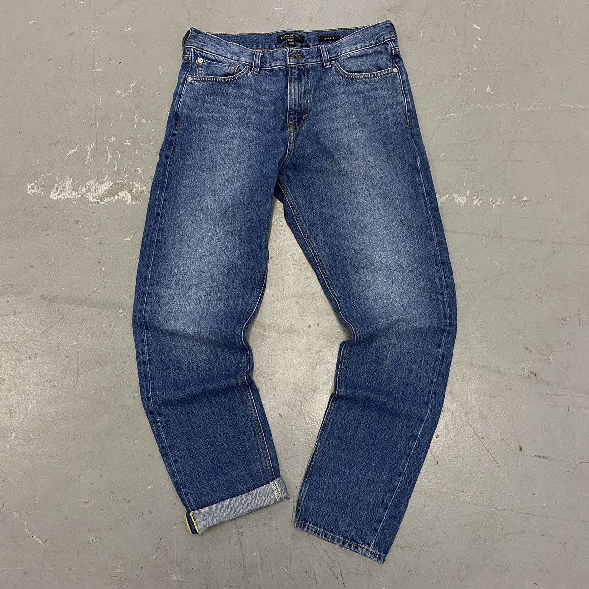 Banana Republic × Japanese Brand × Levi's Banana Republic Slim Fit Selvedge Denim Blue Jeans Size US 33 - 1 Thumbnail