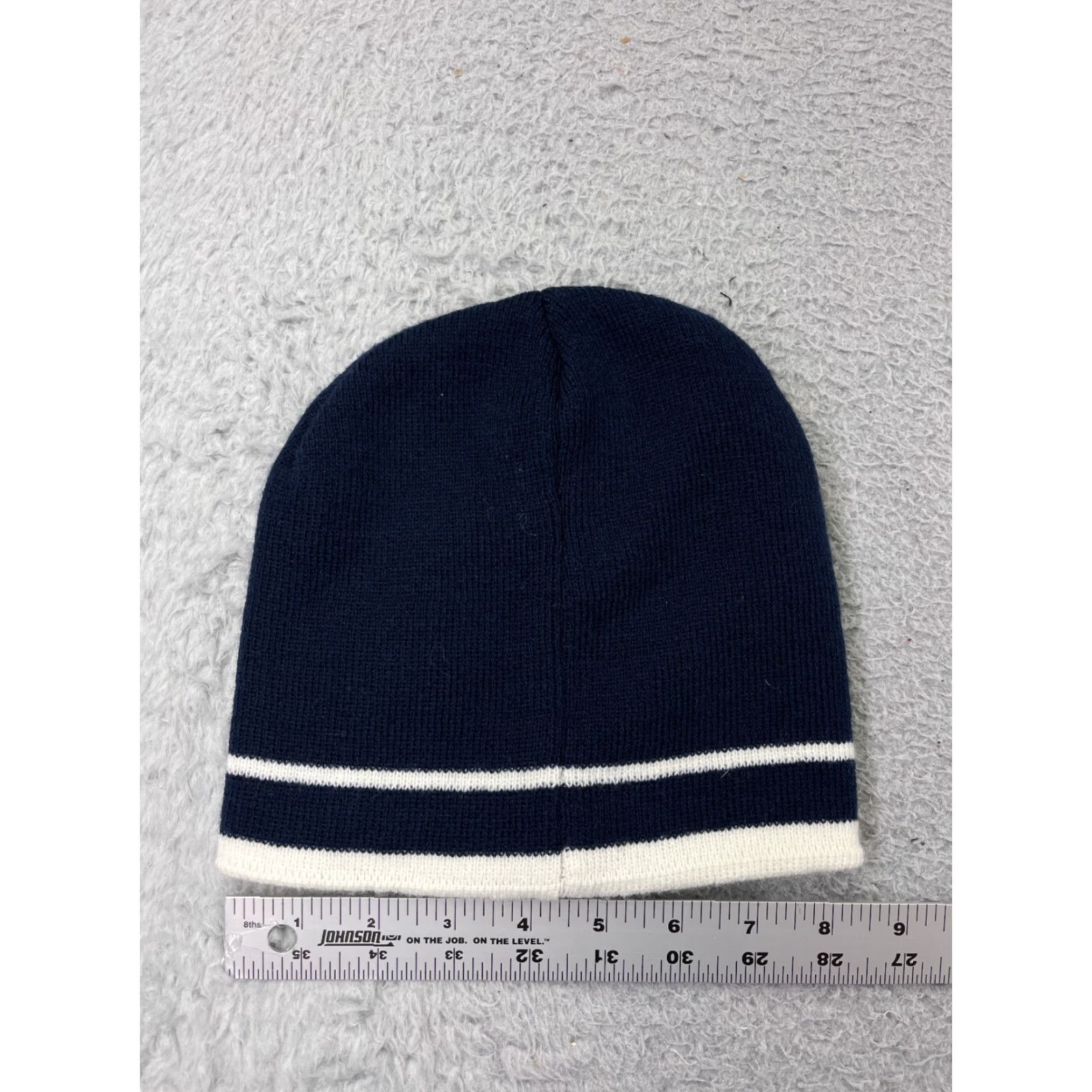 Vintage Aerospace Beanie Toque Adult One Size Blue White Yellow Knit Acrylic Hat Beanie Mens Ski Pattern Solid Black Size ONE SIZE - 3 Thumbnail