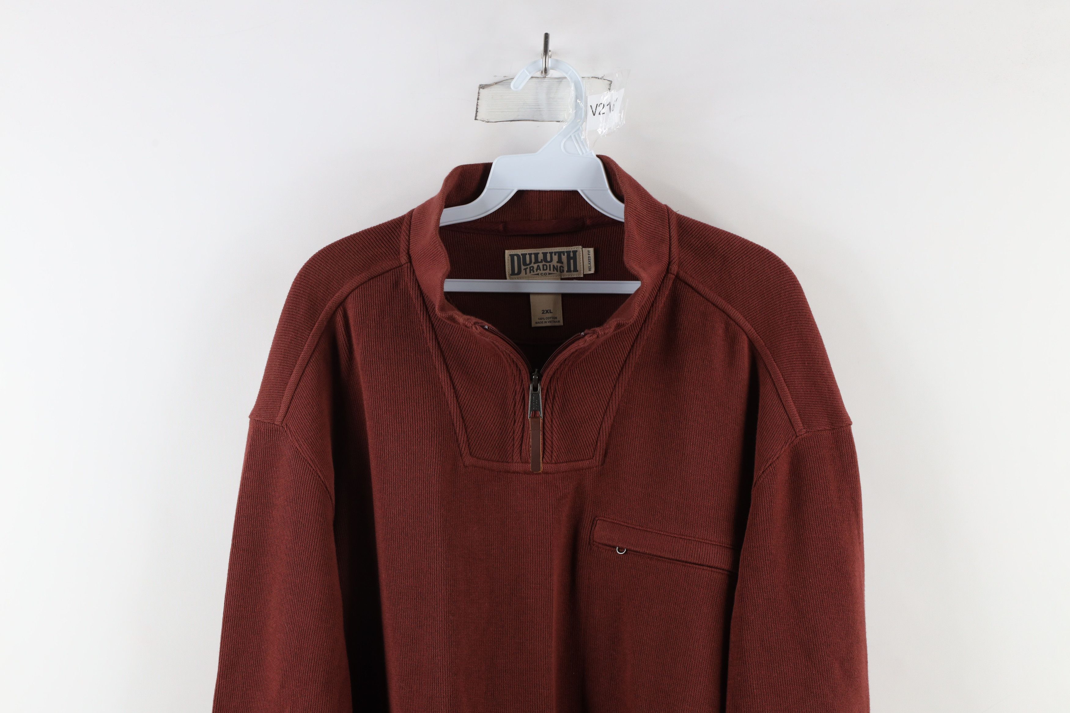 Duluth Trading Company × Vintage Duluth Trading Co Fit Class Act Ribbed Knit 1/4 Zip Sweater Size US XXL / EU 58 / 5 - 2 Thumbnail