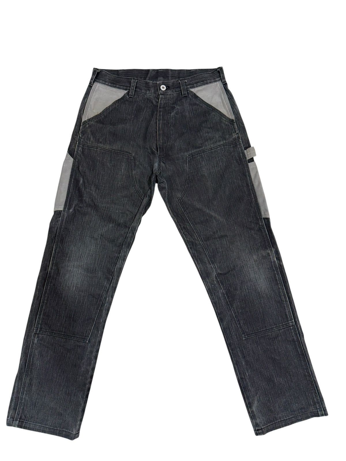Slayer Japan Brand SLAYER GUARD FORCE Double Knee Pants Denim Style Size US 32 / EU 48 - 1 Thumbnail