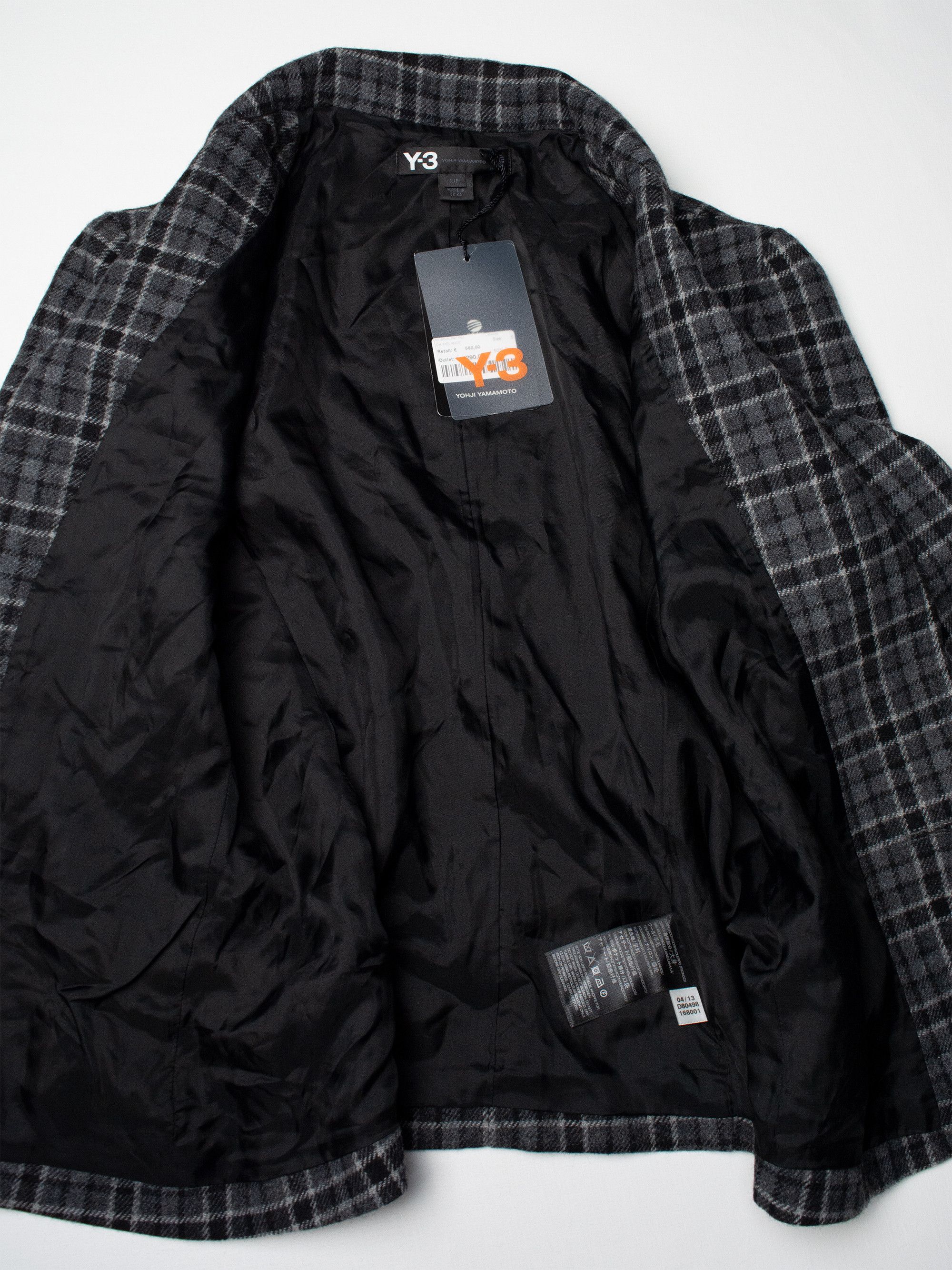Y-3 Y-3 - A/W 2013 - Wool Check Blazer Size S / US 4 / IT 40 - 4 Thumbnail