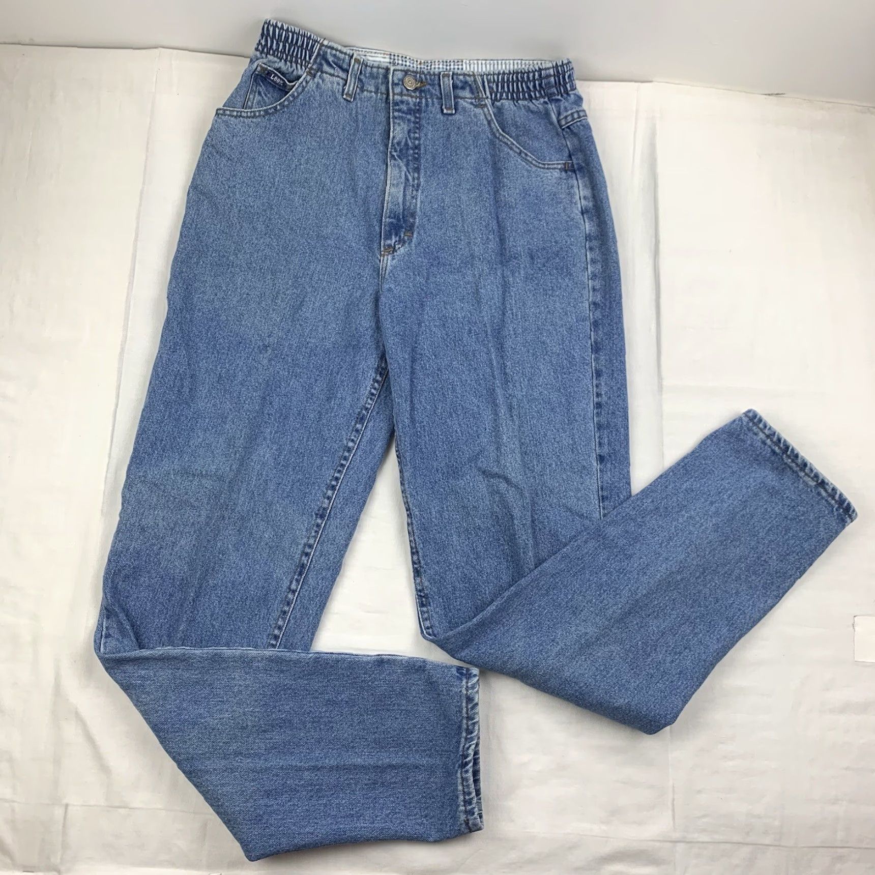 Lee VINTAGE Lee Riders Womens Jeans 12 Long High Blue 90s Denim American Mom Regular Womens 33in Inseam Rise High Size 34" / US 12 / IT 48 - 2 Thumbnail