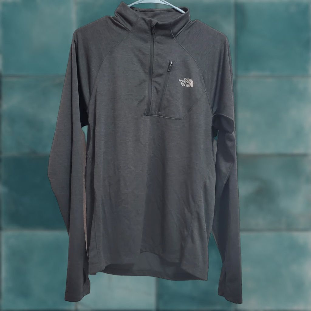 The North Face The North Face Sweatshirt Men M Gray Flashdry 1/2 Zip Pullover Outdoor Hike Camp Size US M / EU 48-50 / 2 - 1 Thumbnail