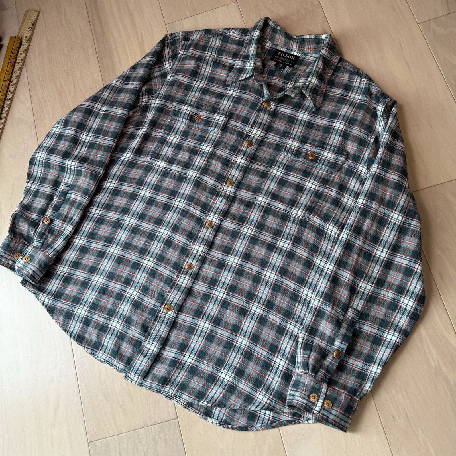 Filson Filson Scout Shirt 2XL Green Multicolor Cotton Flannel Size US XXL / EU 58 / 5 - 11 Thumbnail