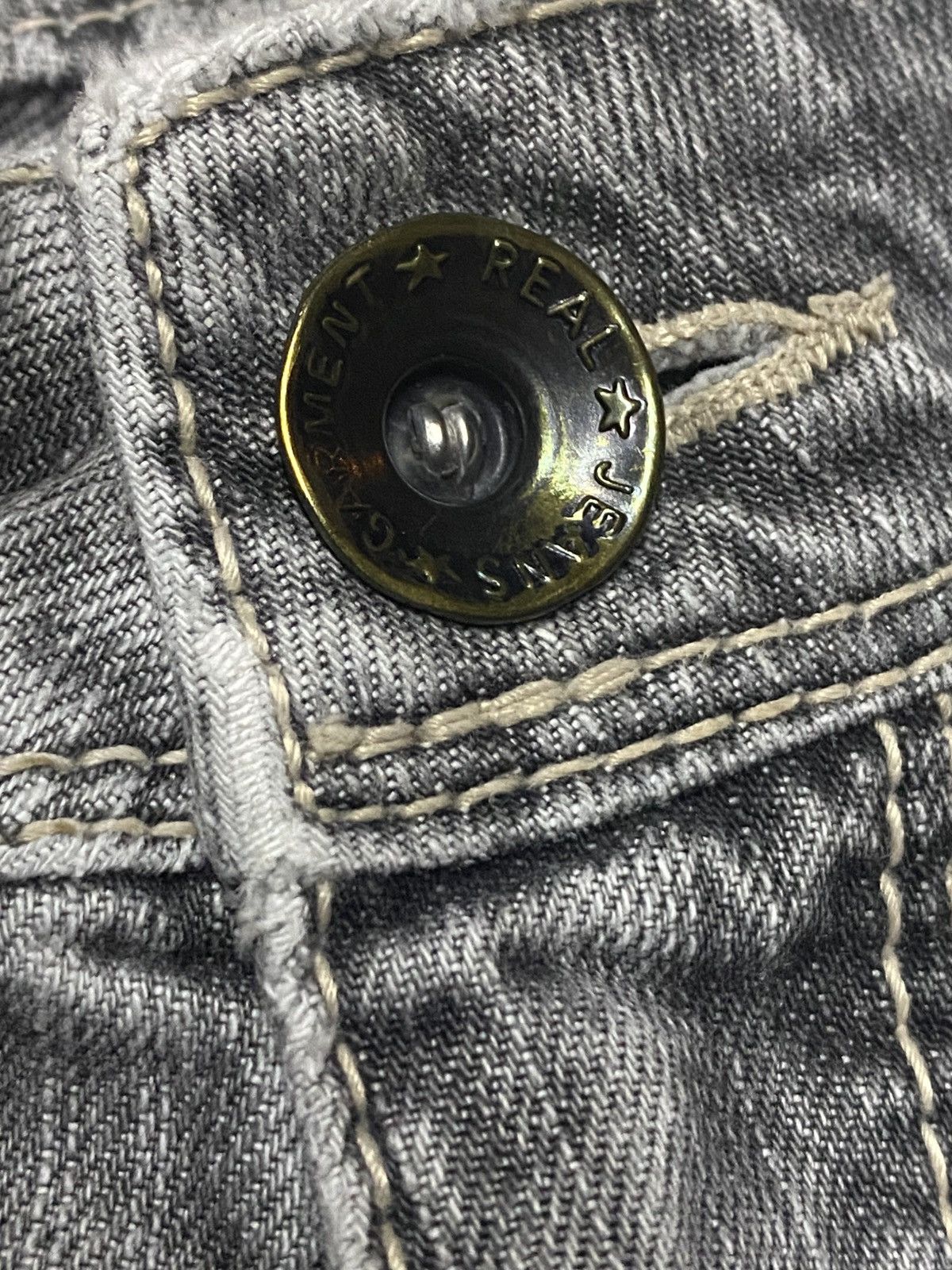 Japanese Brand Vintagw Japanese Brand Avail Garment Distressed Thunder Jean Size US 28 / EU 44 - 13 Thumbnail