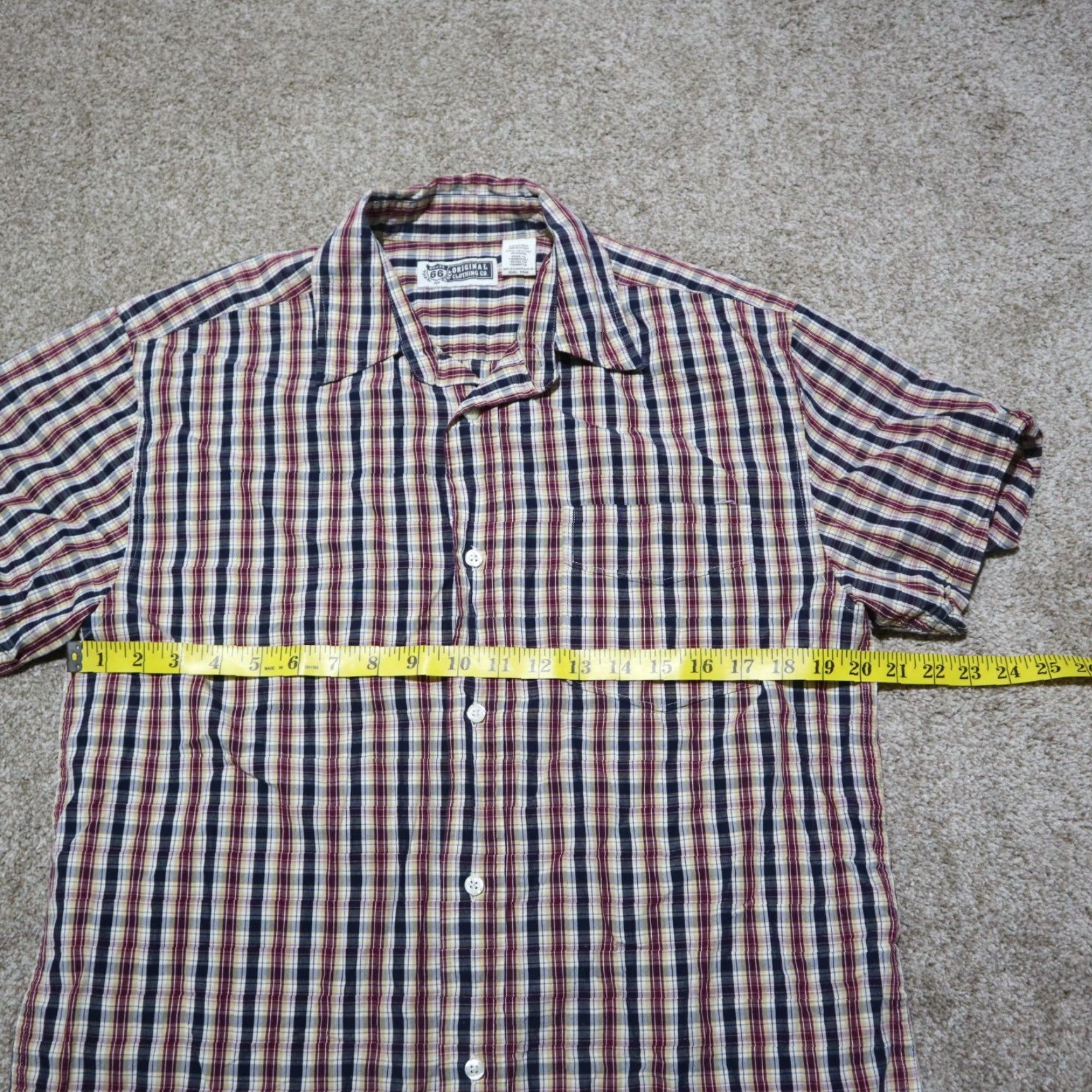 Route 66 Route 66 Shirt Men Size M Medium Red Plaid Button-Up Short Sleeve Casual Vintage No Size US M / EU 48-50 / 2 - 4 Thumbnail