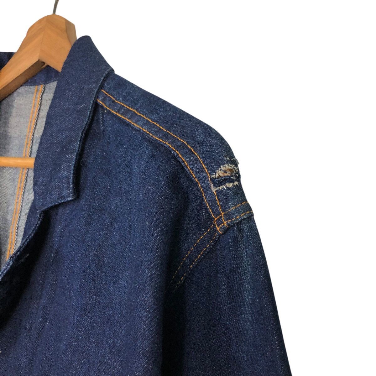 Japanese Brand 📌Vintage Indigo Denim Work Jacket Unbranded Issey Miyake Size US L / EU 52-54 / 3 - 9 Thumbnail
