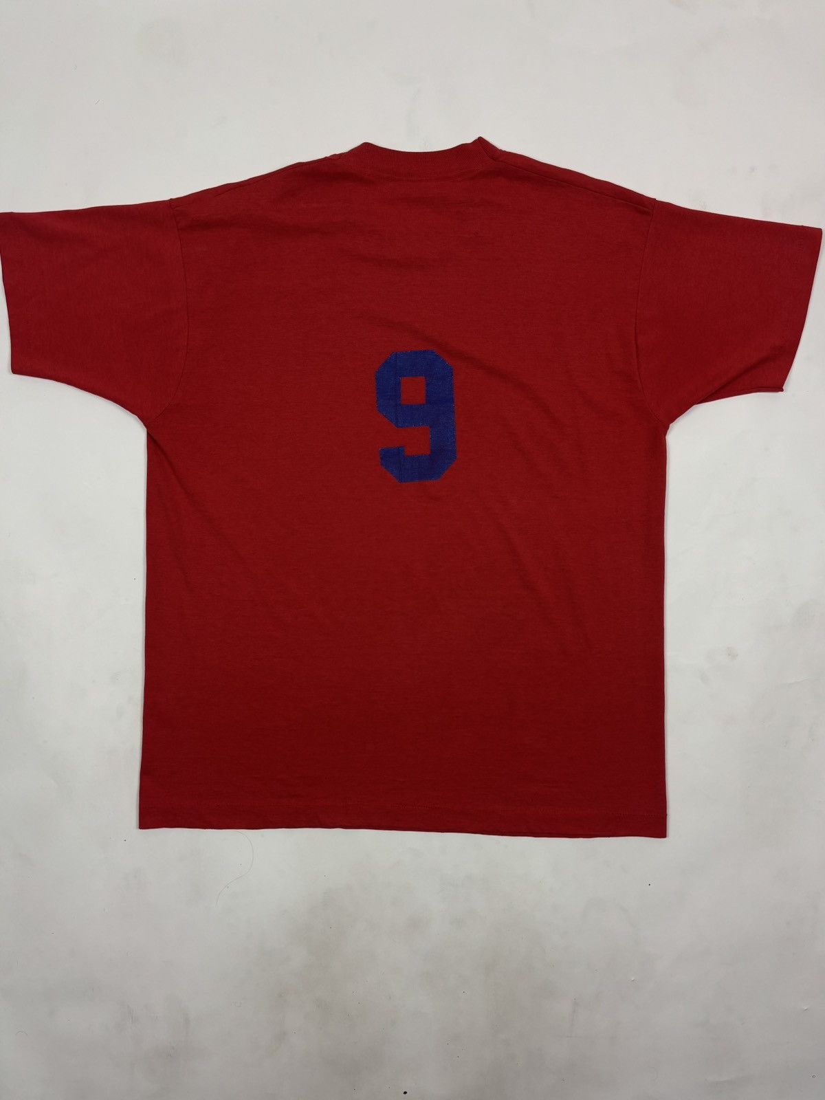 Unsound Rags × Vintage 1990s “Number Nine” Red Screen Stars Sports Graphic Tee Size US XL / EU 56 / 4 - 4 Thumbnail