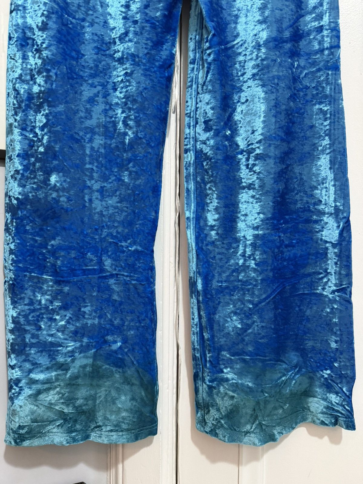 Balenciaga Winter 22 Crushed Velvet Stretch Pant [M] Size US 32 / EU 48 - 8 Thumbnail