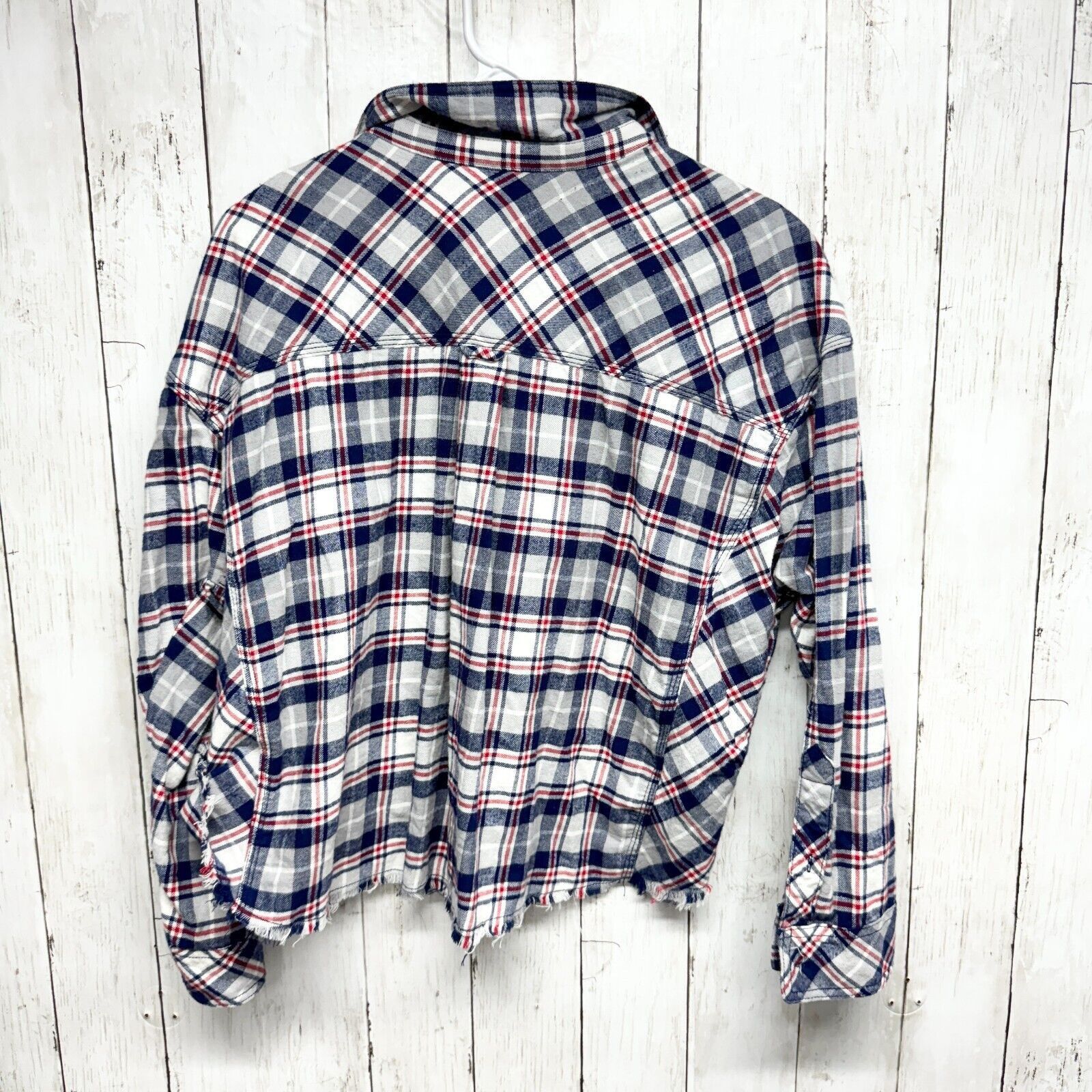 Urban Outfitters Urban Outfitters BDG Rayne Shirt S Flannel High Low Cropped Size S / US 4 / IT 40 - 7 Thumbnail