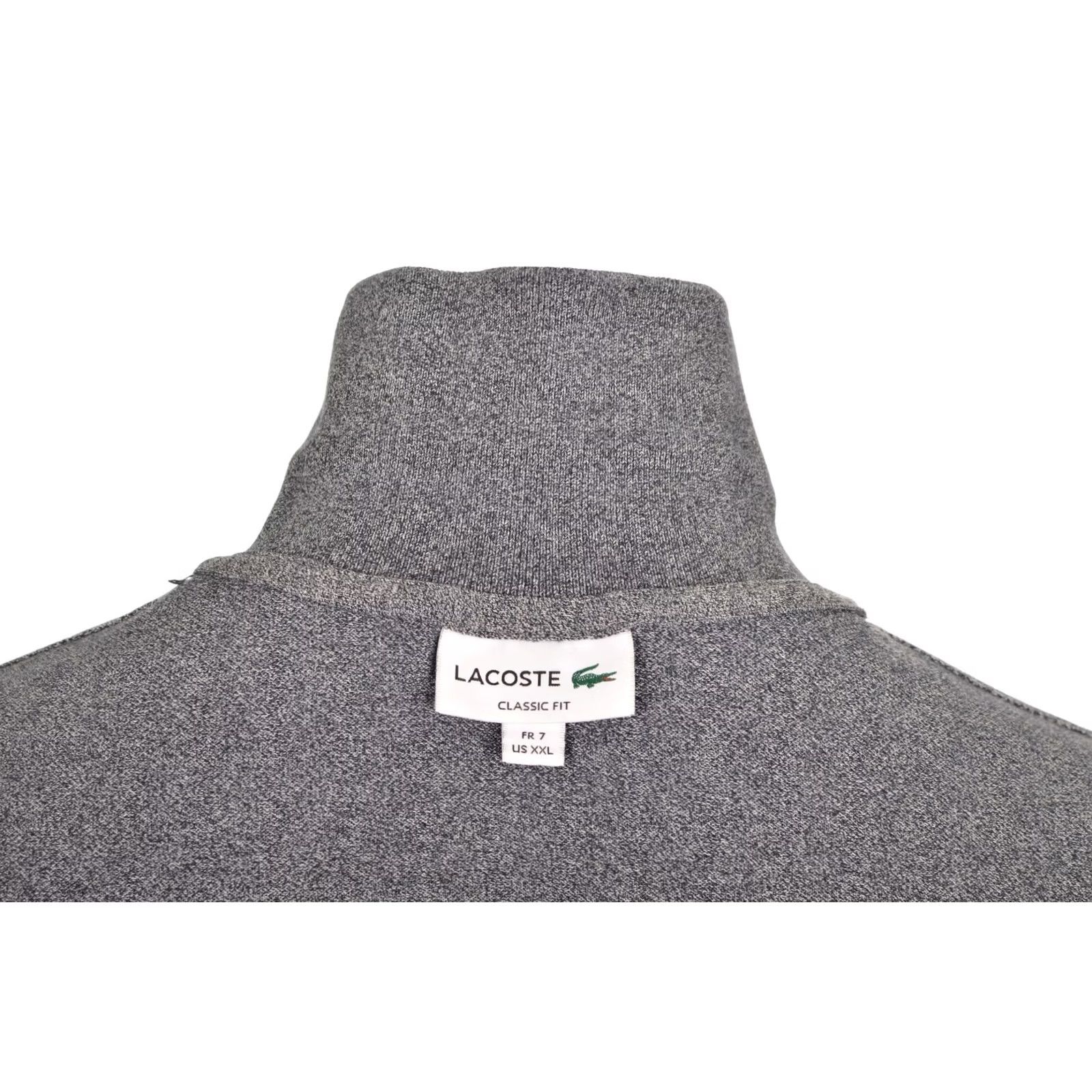 Lacoste DDP Lacoste L1313 Classic Fit Long Sleeve Polo Shirt XXL Gray/Blue Mens Shirt Regular Size 2XL Size US XXL / EU 58 / 5 - 5 Thumbnail