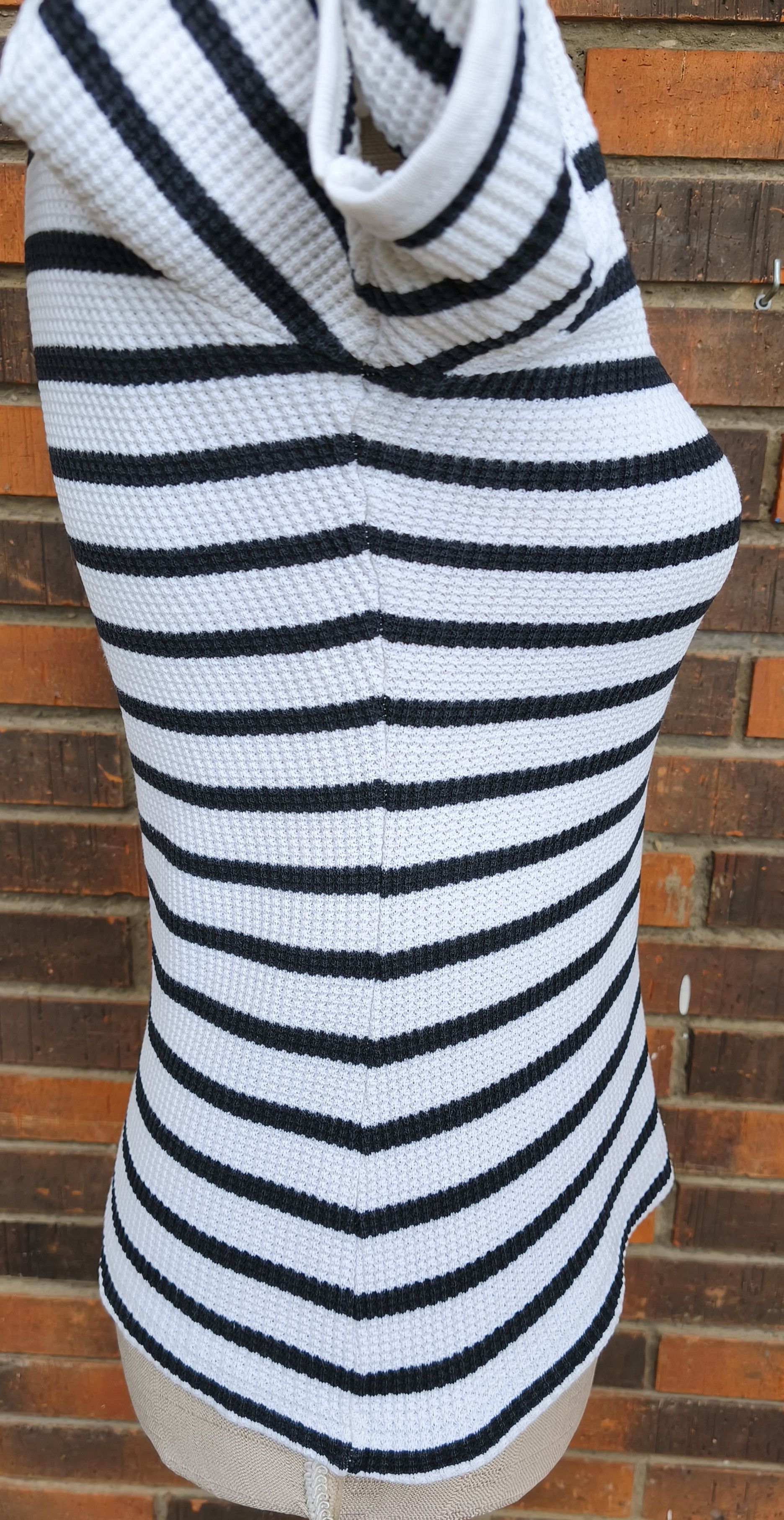 Jean Paul Gaultier 90's - Gaultier Jeans- Textured stripes cotton tshirt Size M / US 6-8 / IT 42-44 - 9 Thumbnail