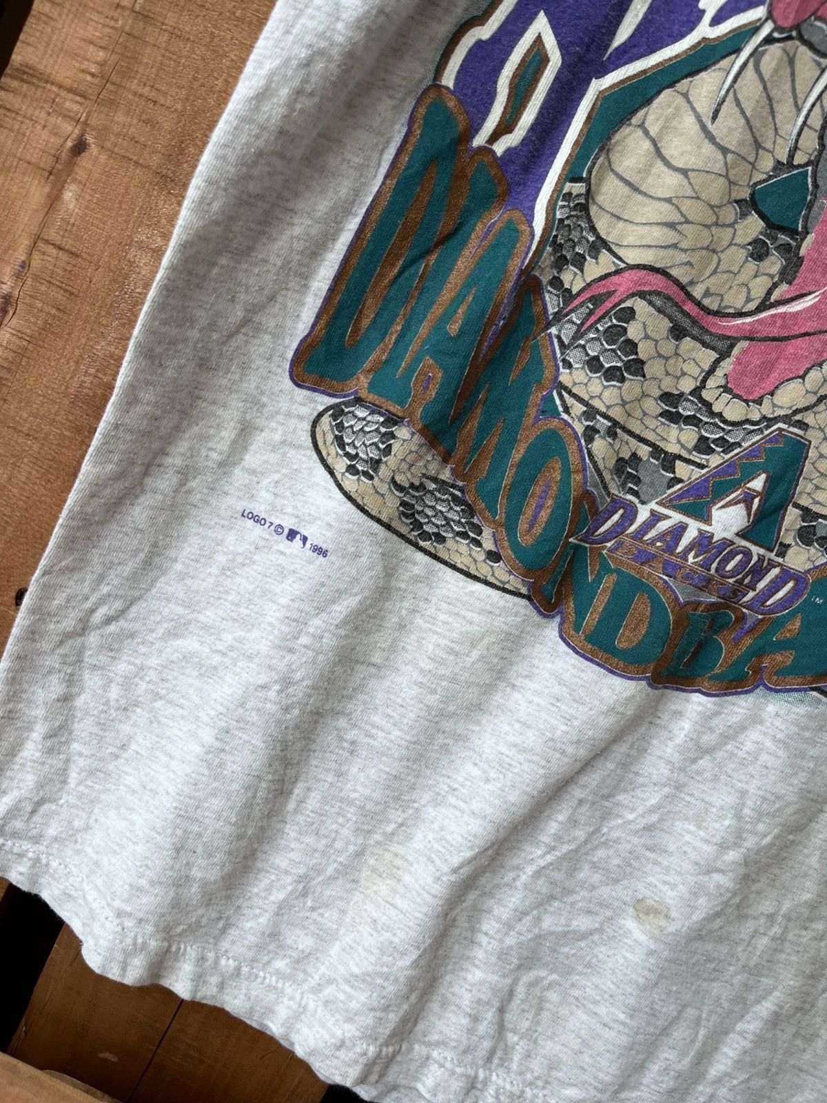 Logo 7 Vintage 1996 arizona diamonds backs snake t shirt Size US M / EU 48-50 / 2 - 3 Thumbnail