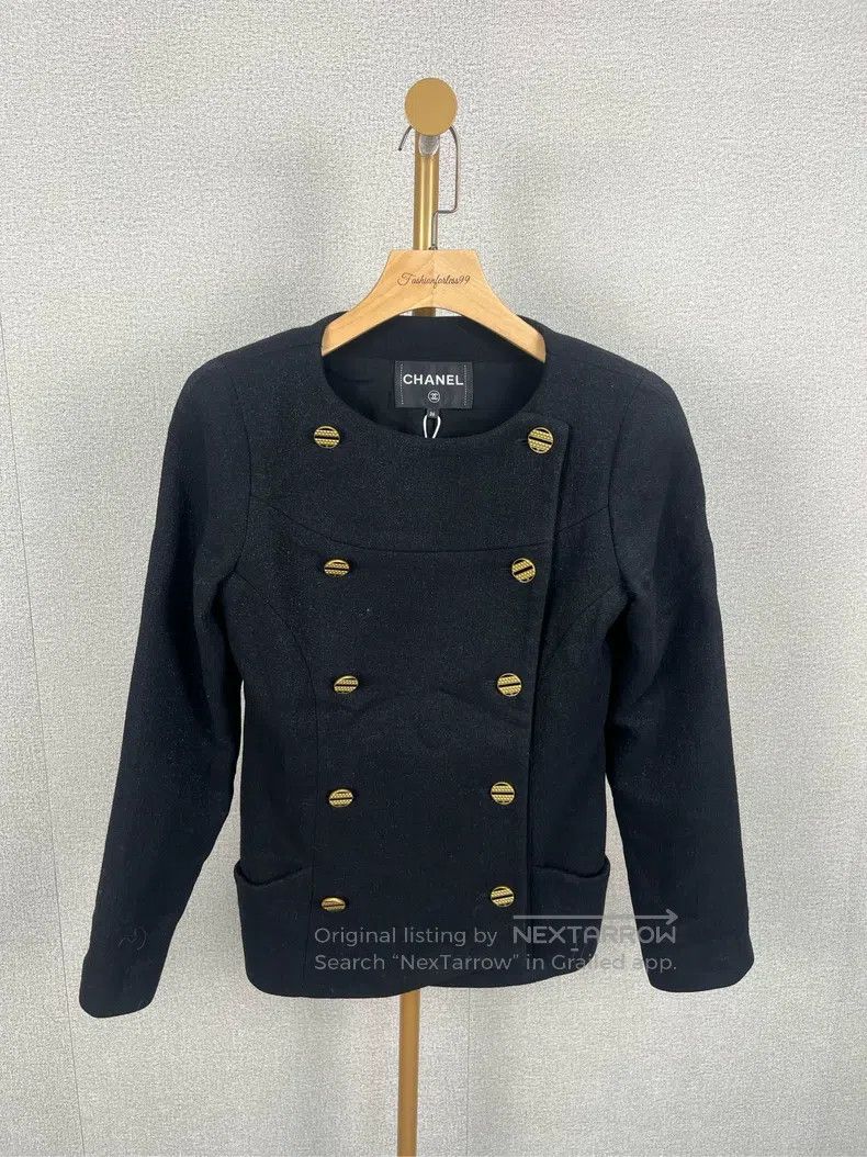 Chanel Chanel Black double-breasted long-sleeved jacket Size XS / US 0-2 / IT 36-38 - 1 Thumbnail