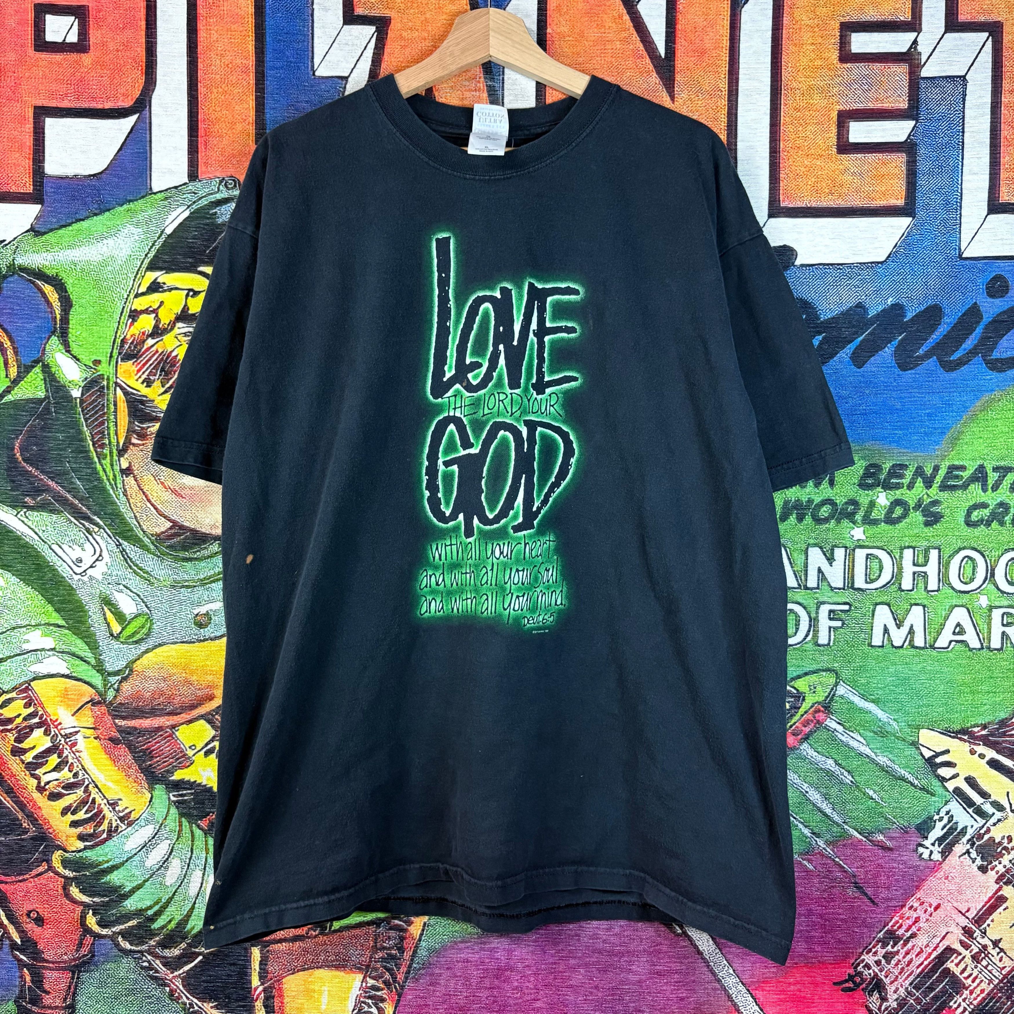 Vintage Vintage 1997 "Love the Lord Your God" Tee Size XL Size US XL / EU 56 / 4 - 1 Thumbnail