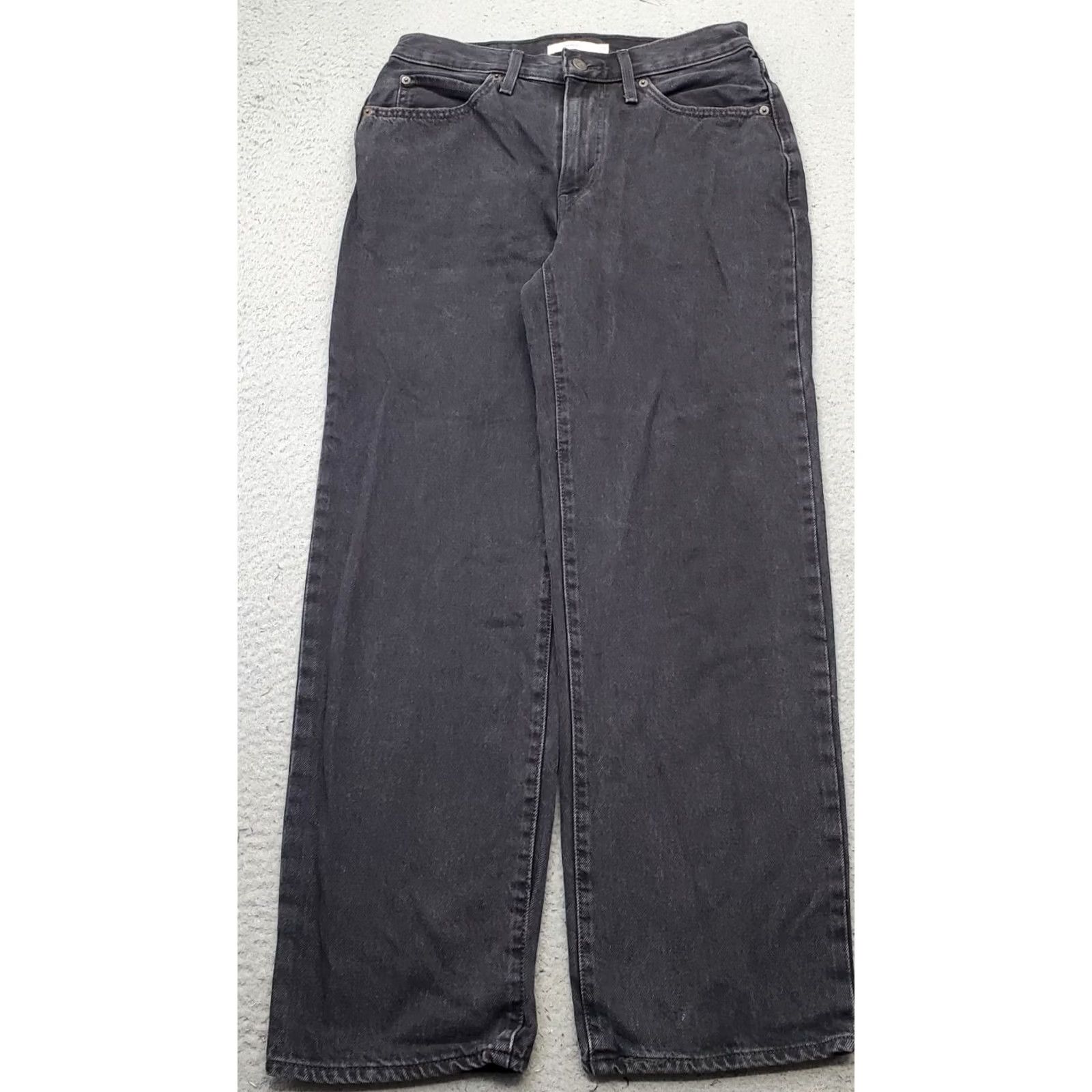 Levi's Levi'S '94 Baggy Jeans Womens 28 Black Denim Red Tab Straight Leg Streetwear - Soft, Comfortable, Durable Size 28" / US 6 / IT 42 - 2 Thumbnail