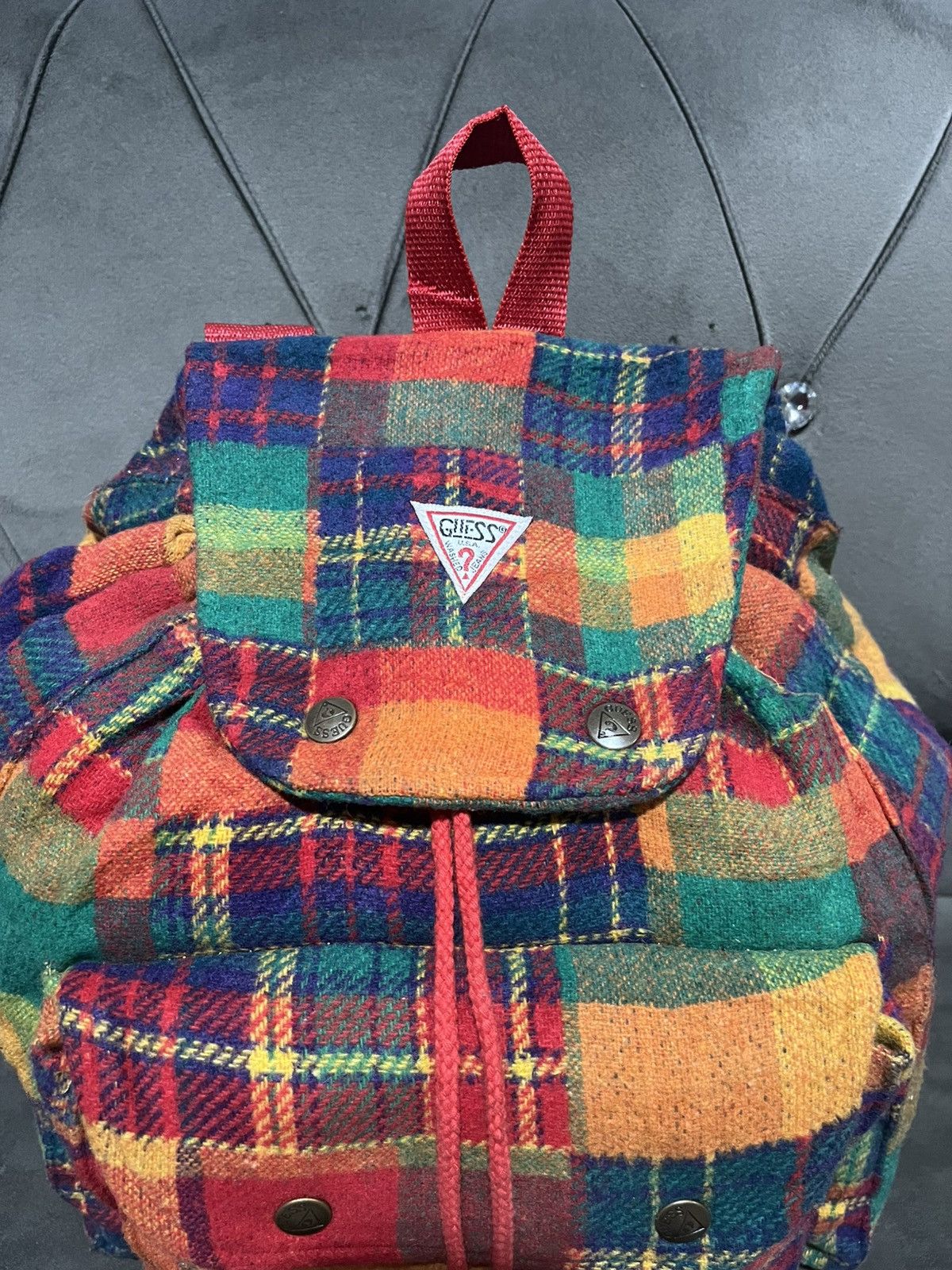 Guess Authentic Vintage GUESS Made in Usa Backpack Size ONE SIZE - 3 Thumbnail